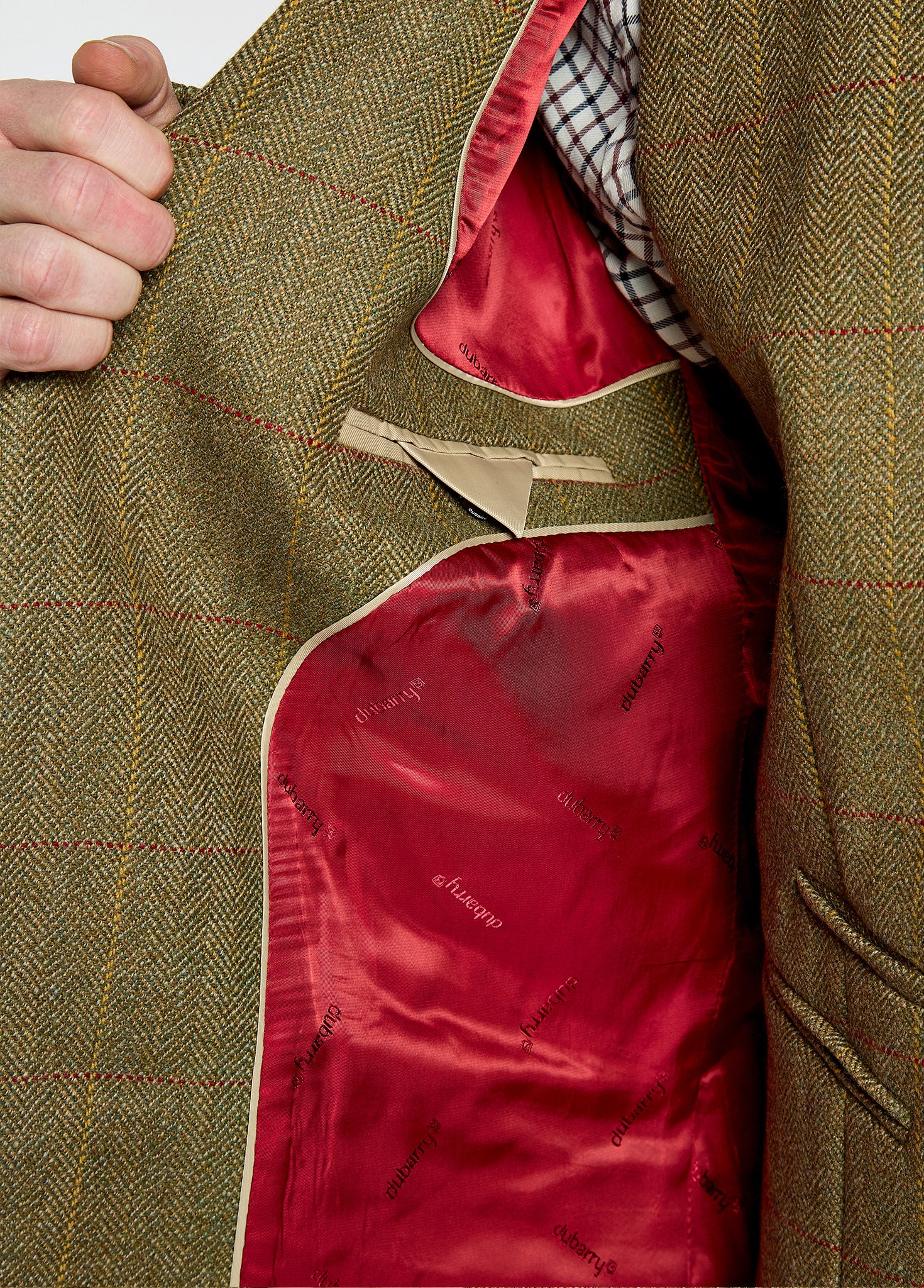 Ashmeadow Men's Three Button Tweed Jacket - Elm - Image 5