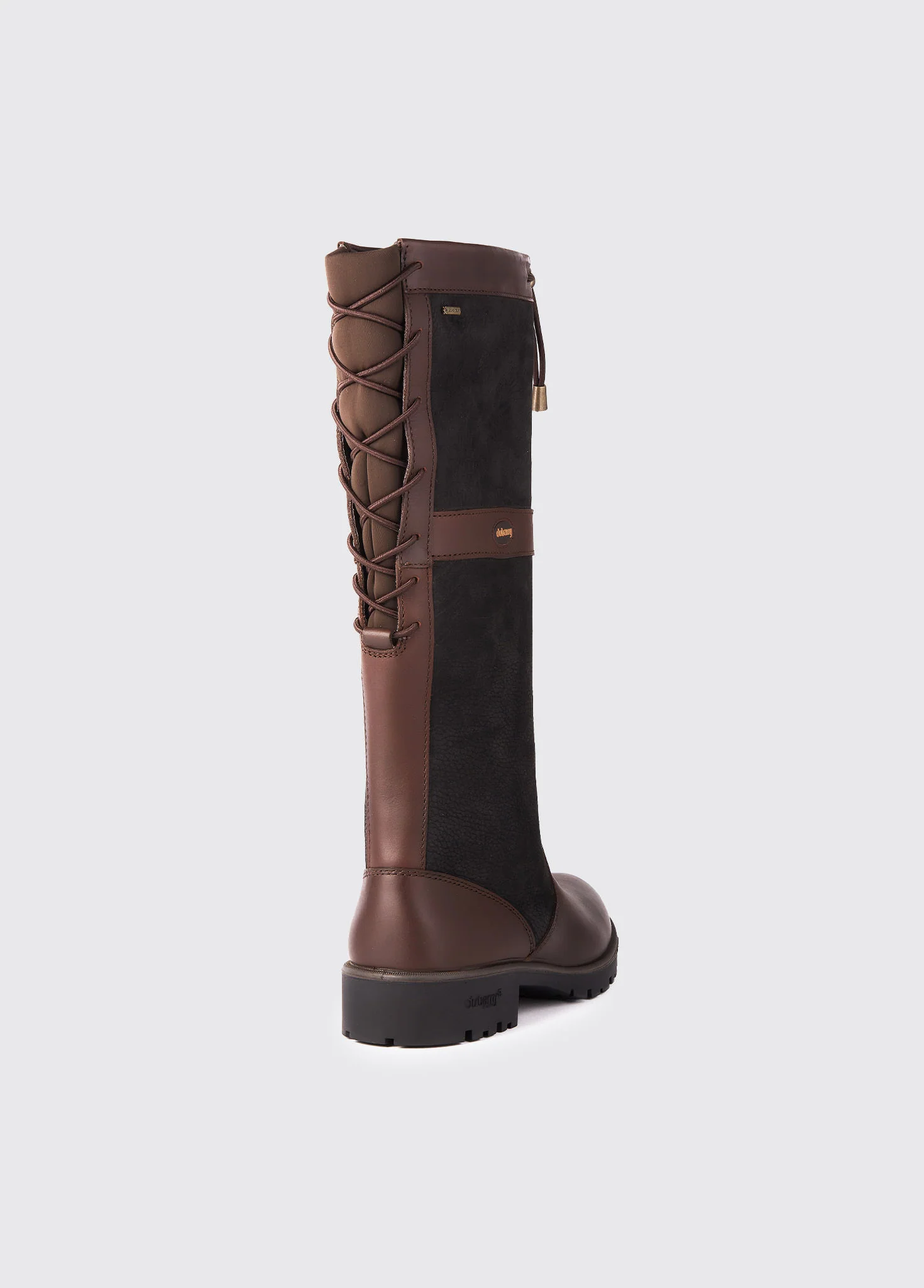 Glanmire Ladies Adjustable Calf Country Boot - Black/Brown - Image 6