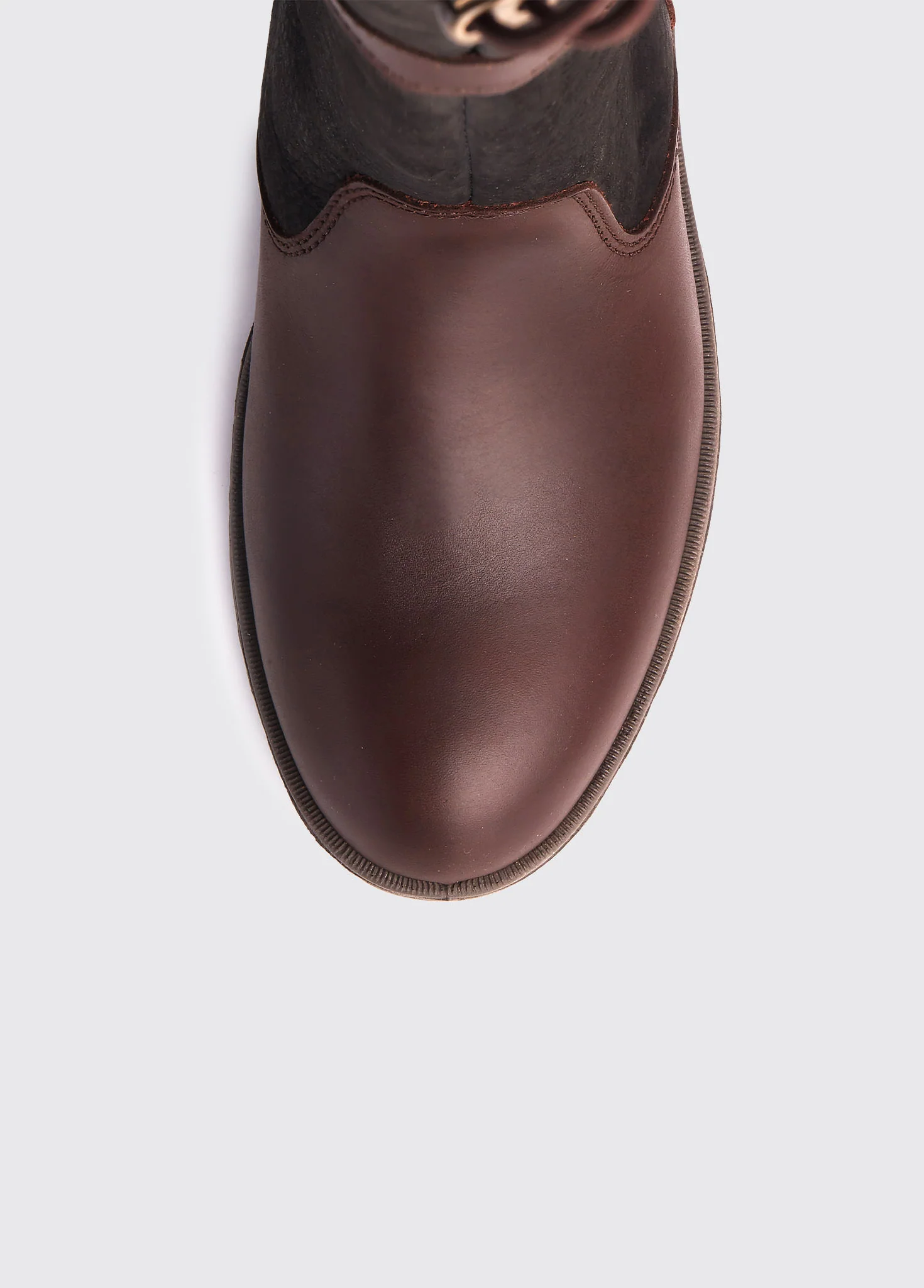 Glanmire Ladies Adjustable Calf Country Boot - Black/Brown - Image 7