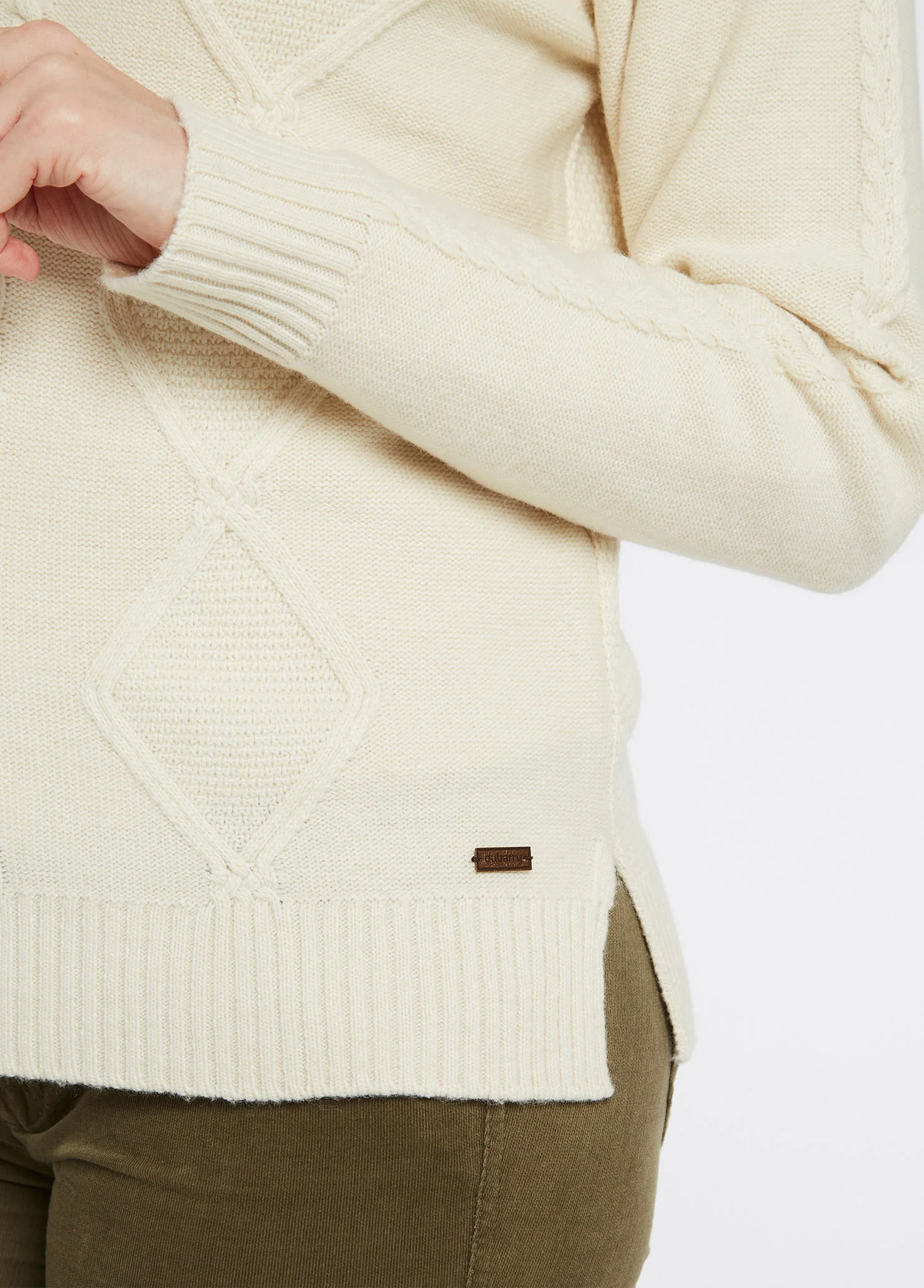 Kirkwood Women’s Chunky Sweater - Chalk - Image 5