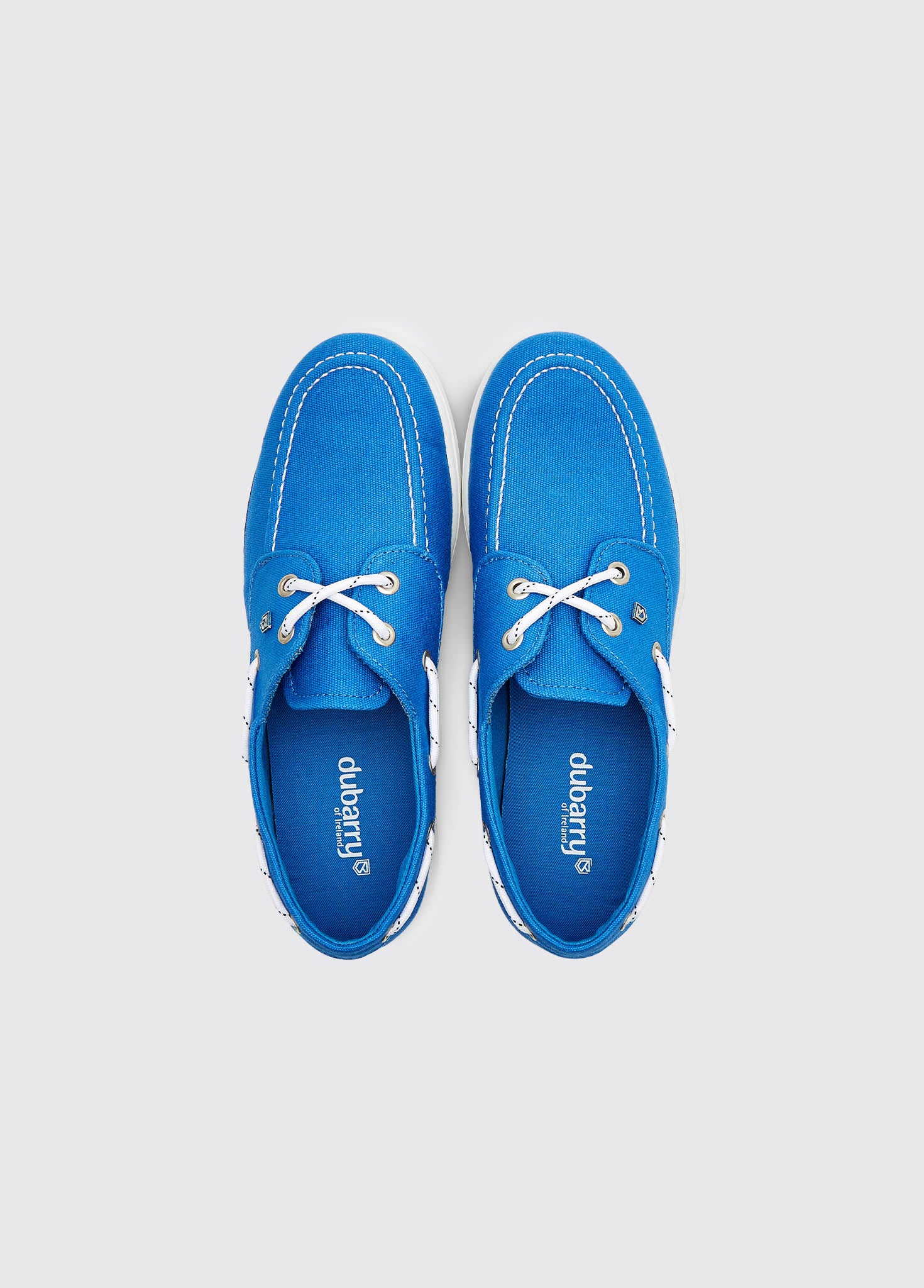 Biarritz Canvas Deck Shoe - Blue Mist - Image 7