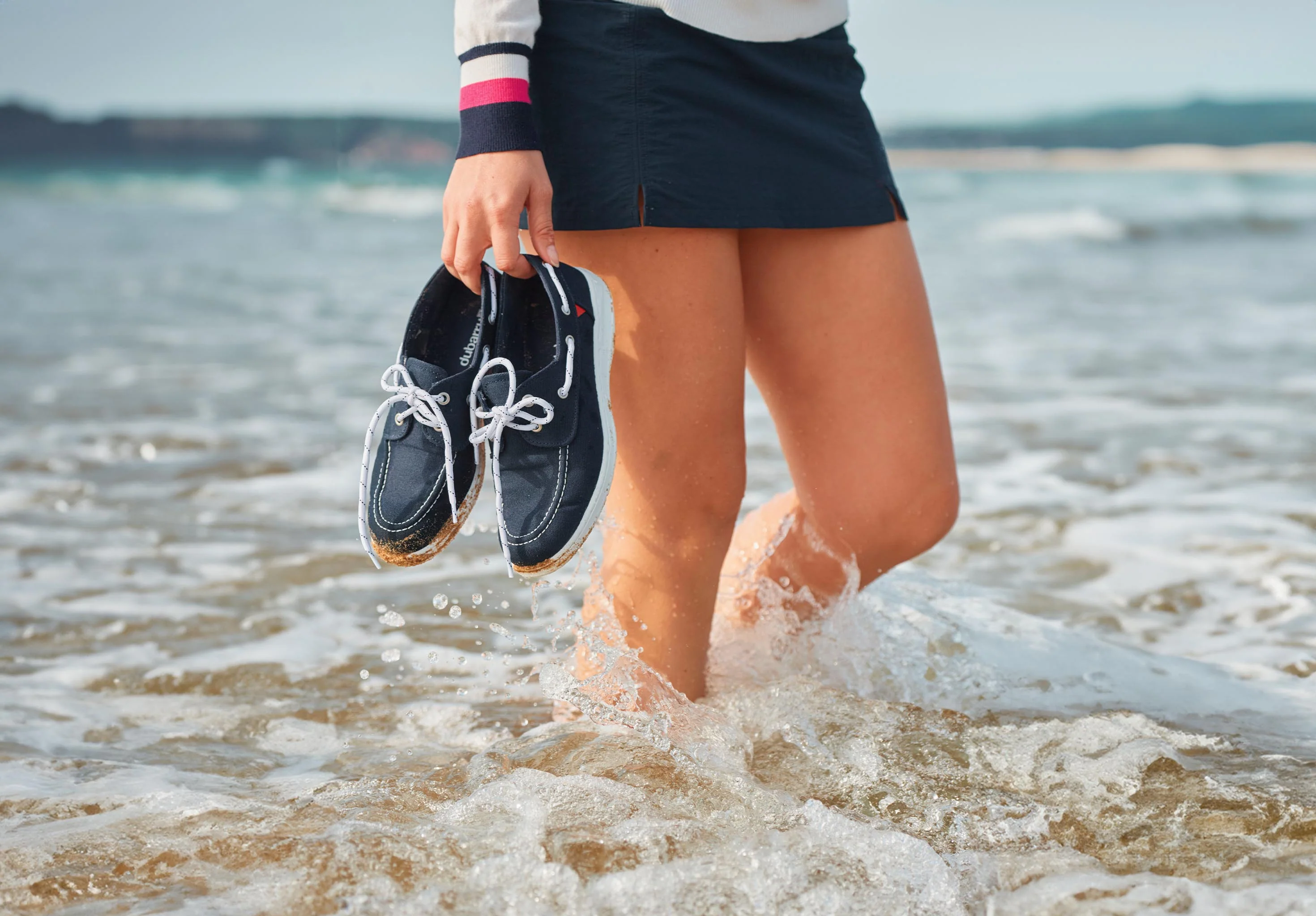 Biarritz Canvas Deck Shoe - Navy - Image 3