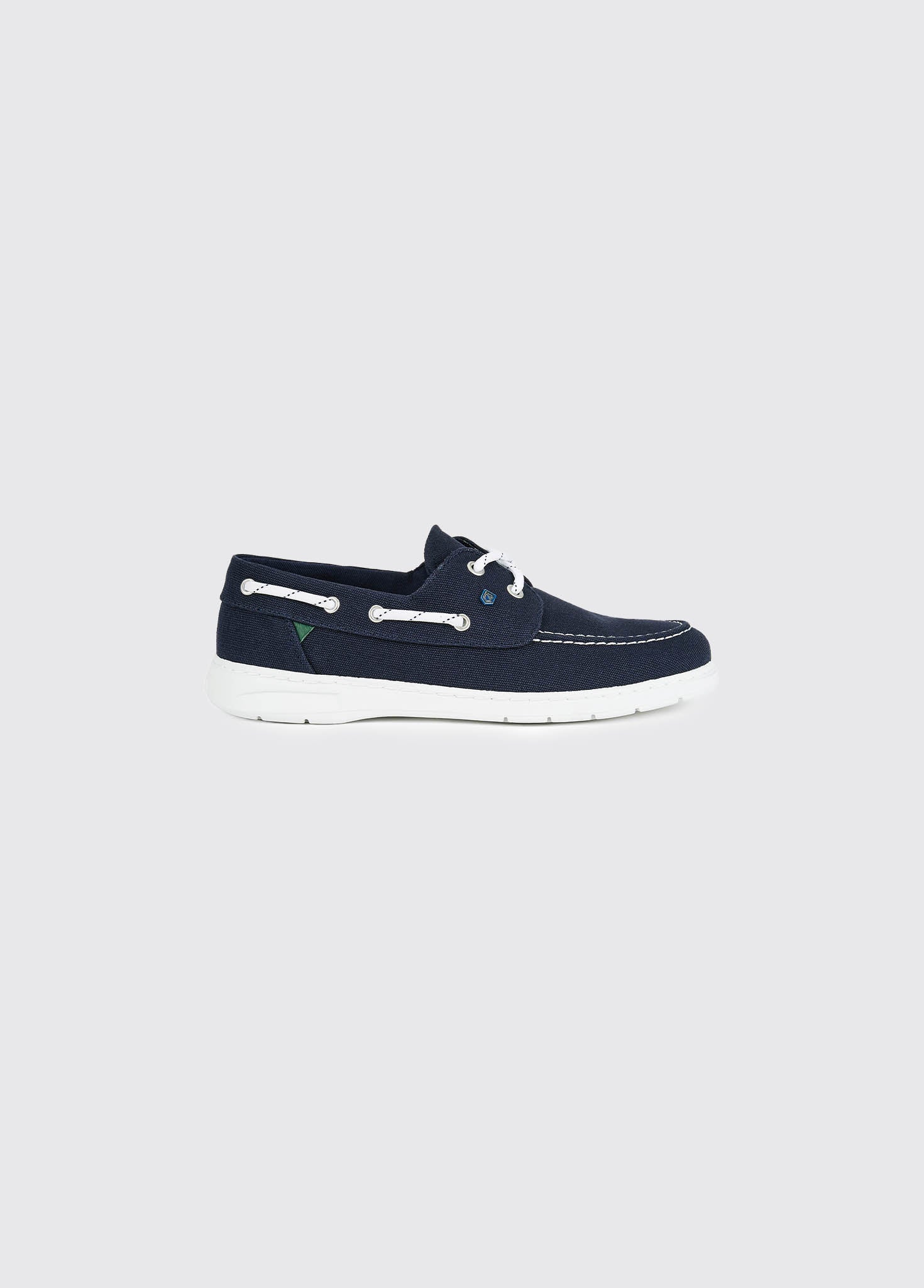 Biarritz Canvas Deck Shoe - Navy - Image 4