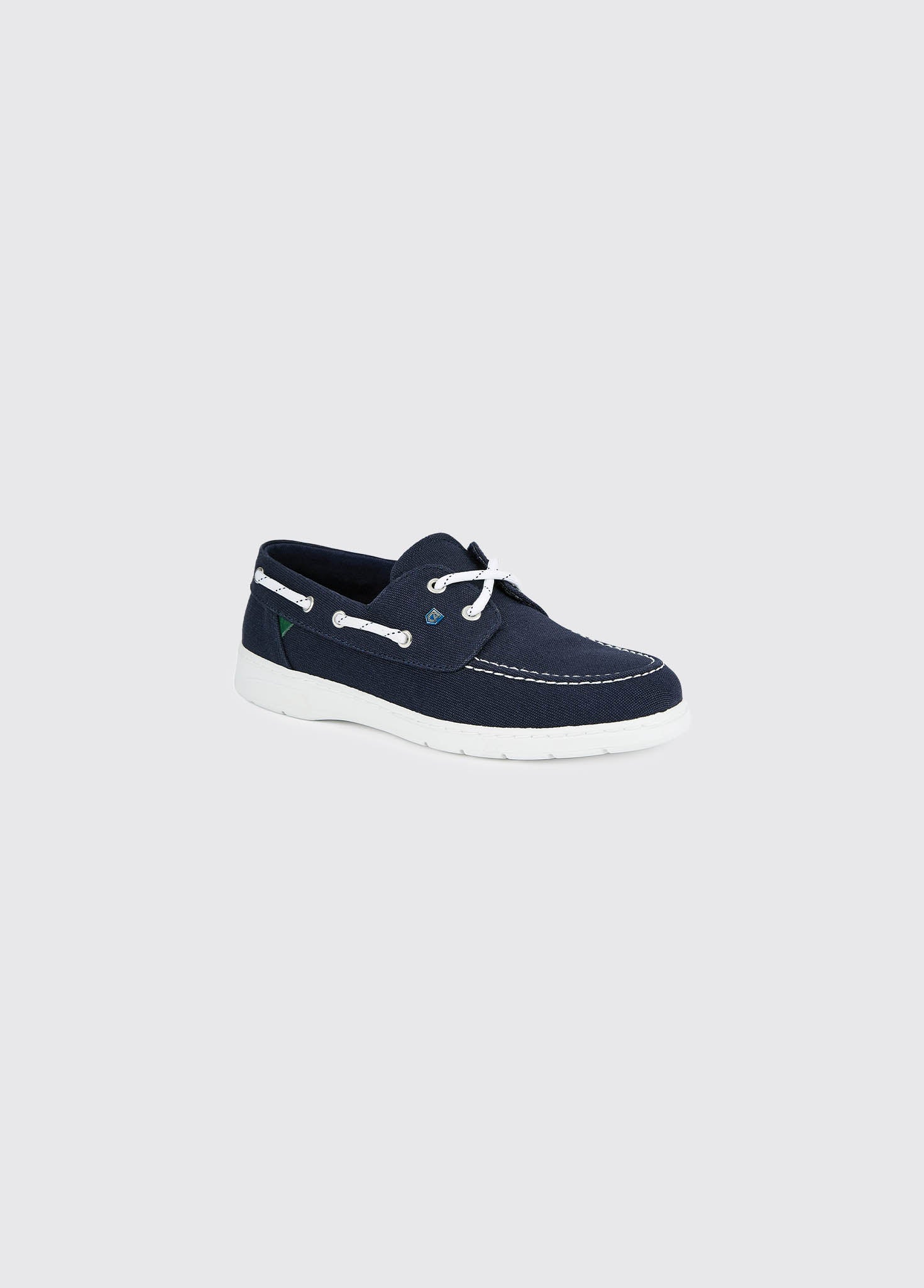 Biarritz Canvas Deck Shoe - Navy - Image 5