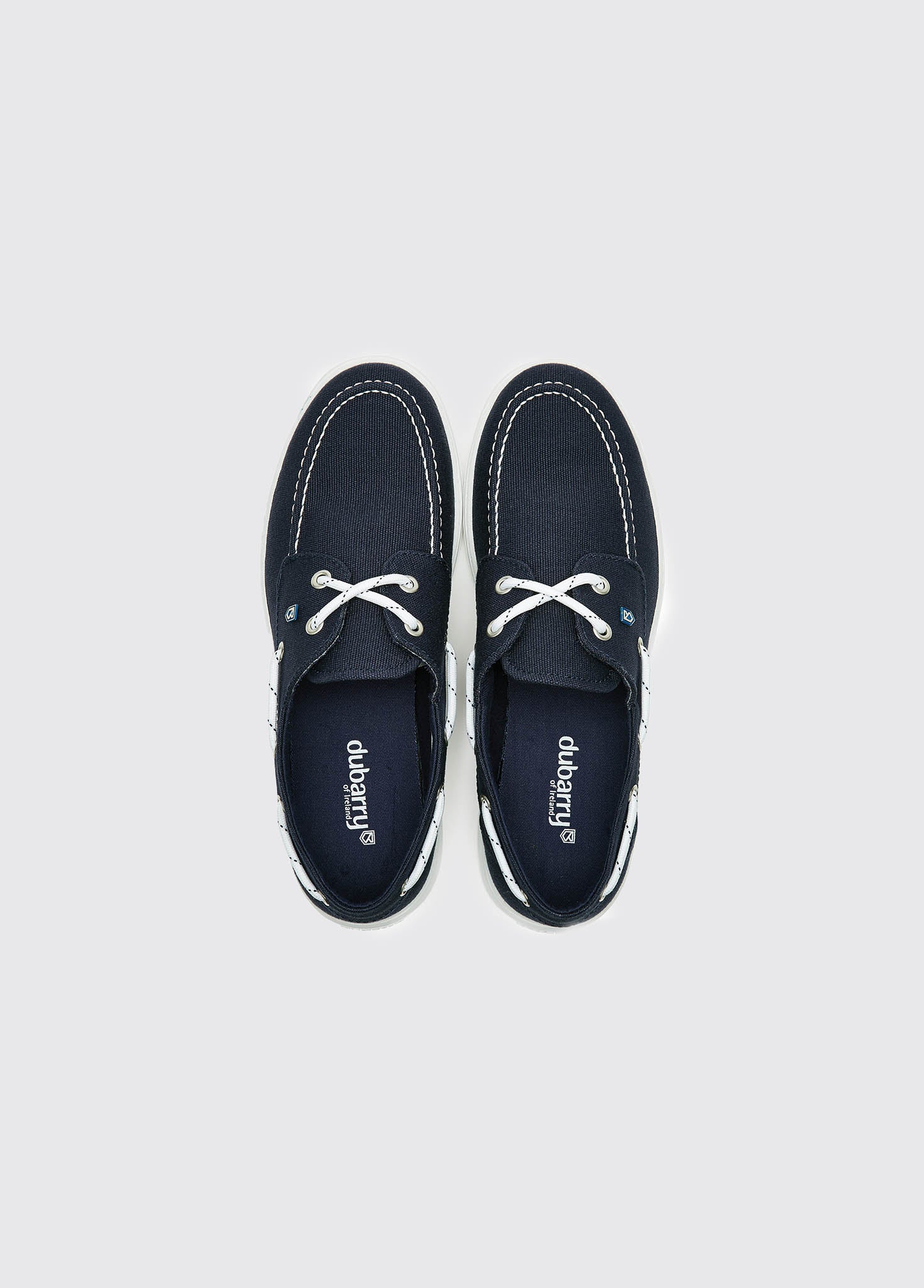 Biarritz Canvas Deck Shoe - Navy - Image 6