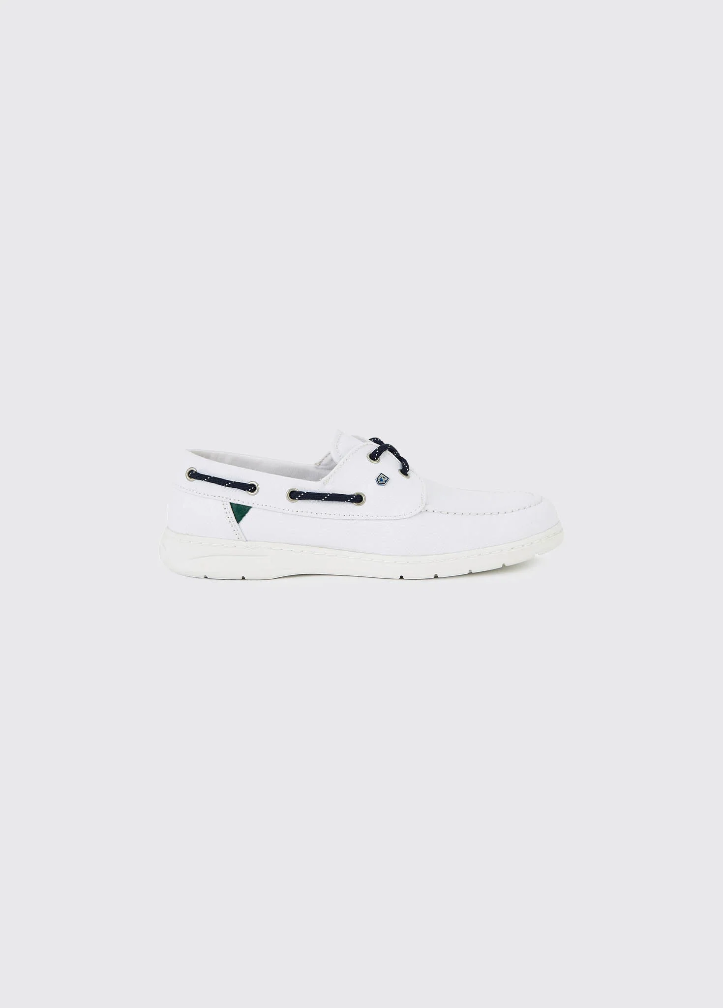 Biarritz Canvas Deck Shoe - White - Image 3