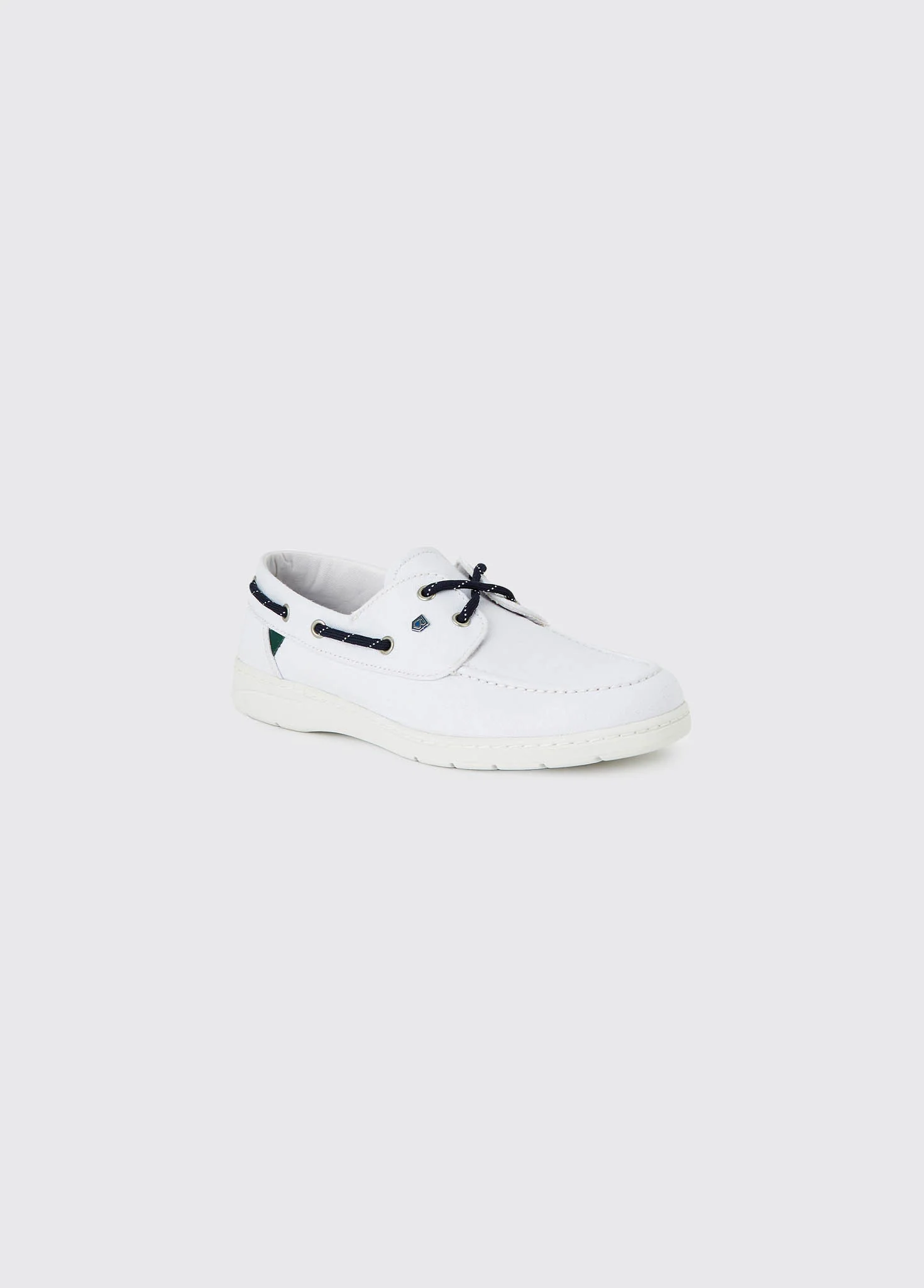 Biarritz Canvas Deck Shoe - White - Image 4