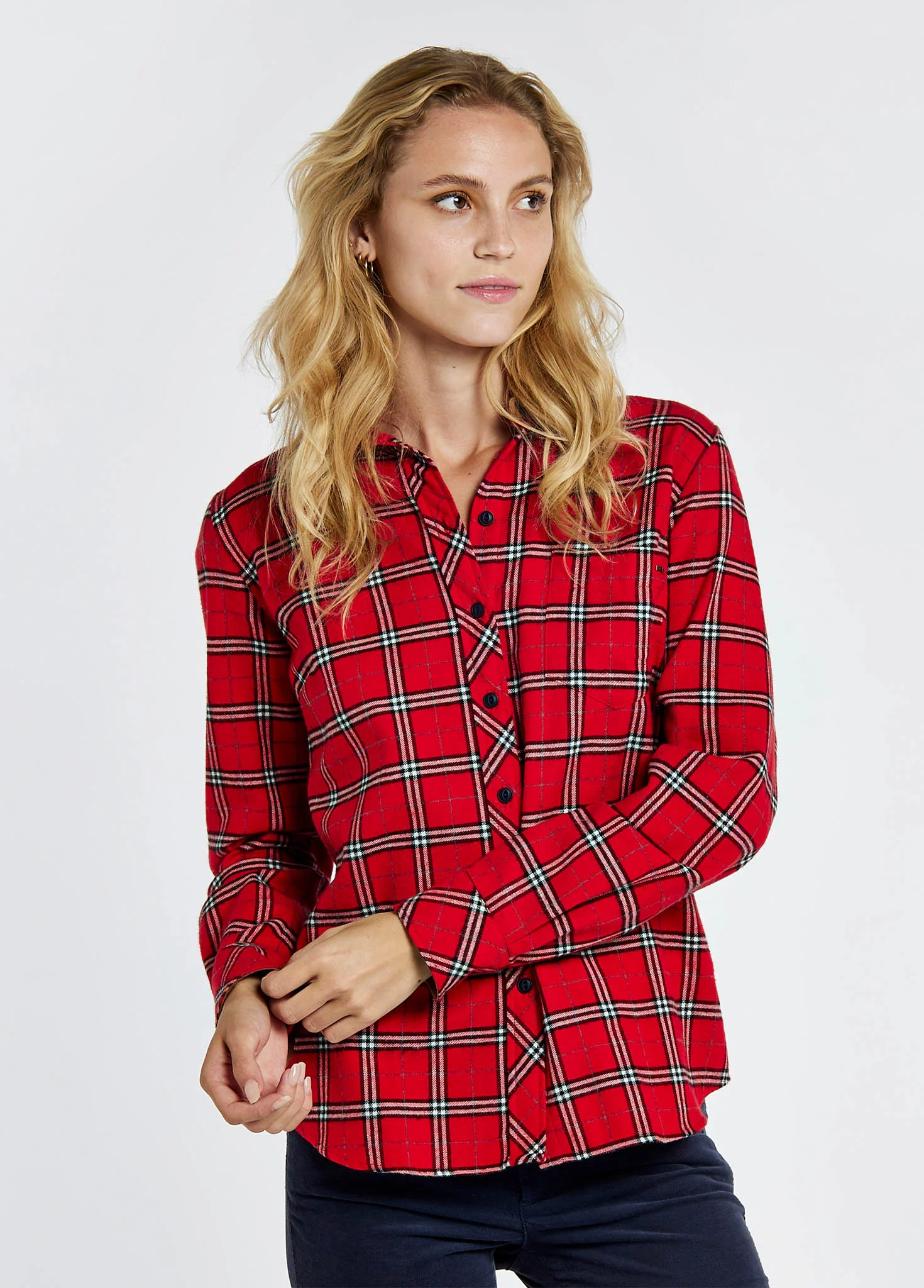 Japonica Check Shirt - Cardinal - Image 3