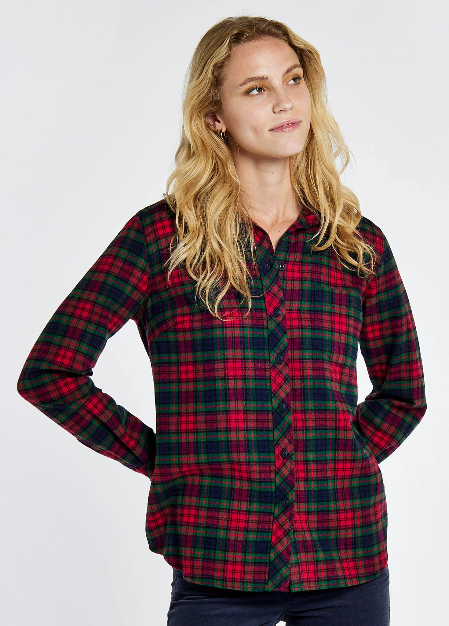 Japonica Check Shirt - Navy - Image 4