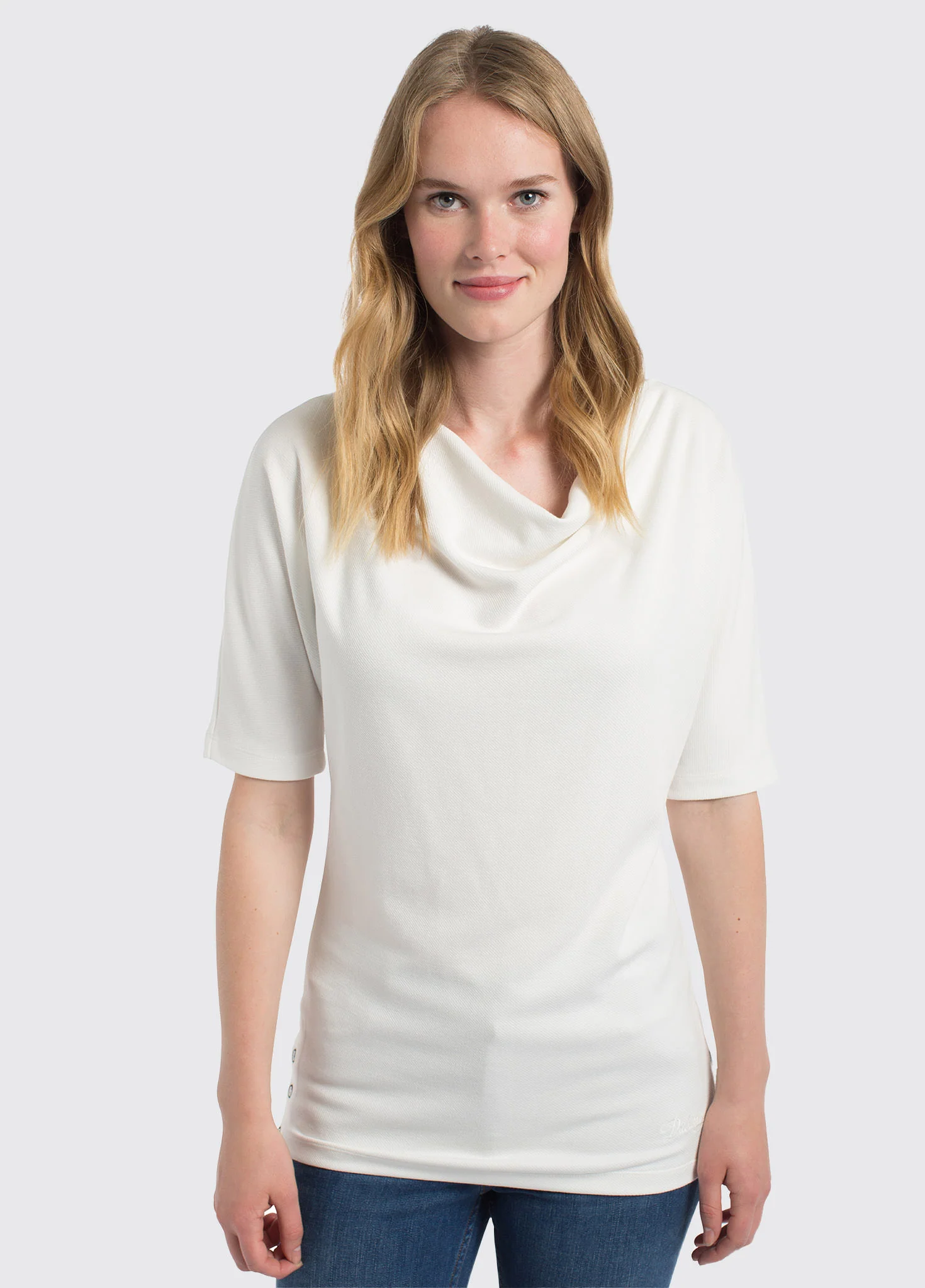 Fermoyle cowl neck top - White - Image 3