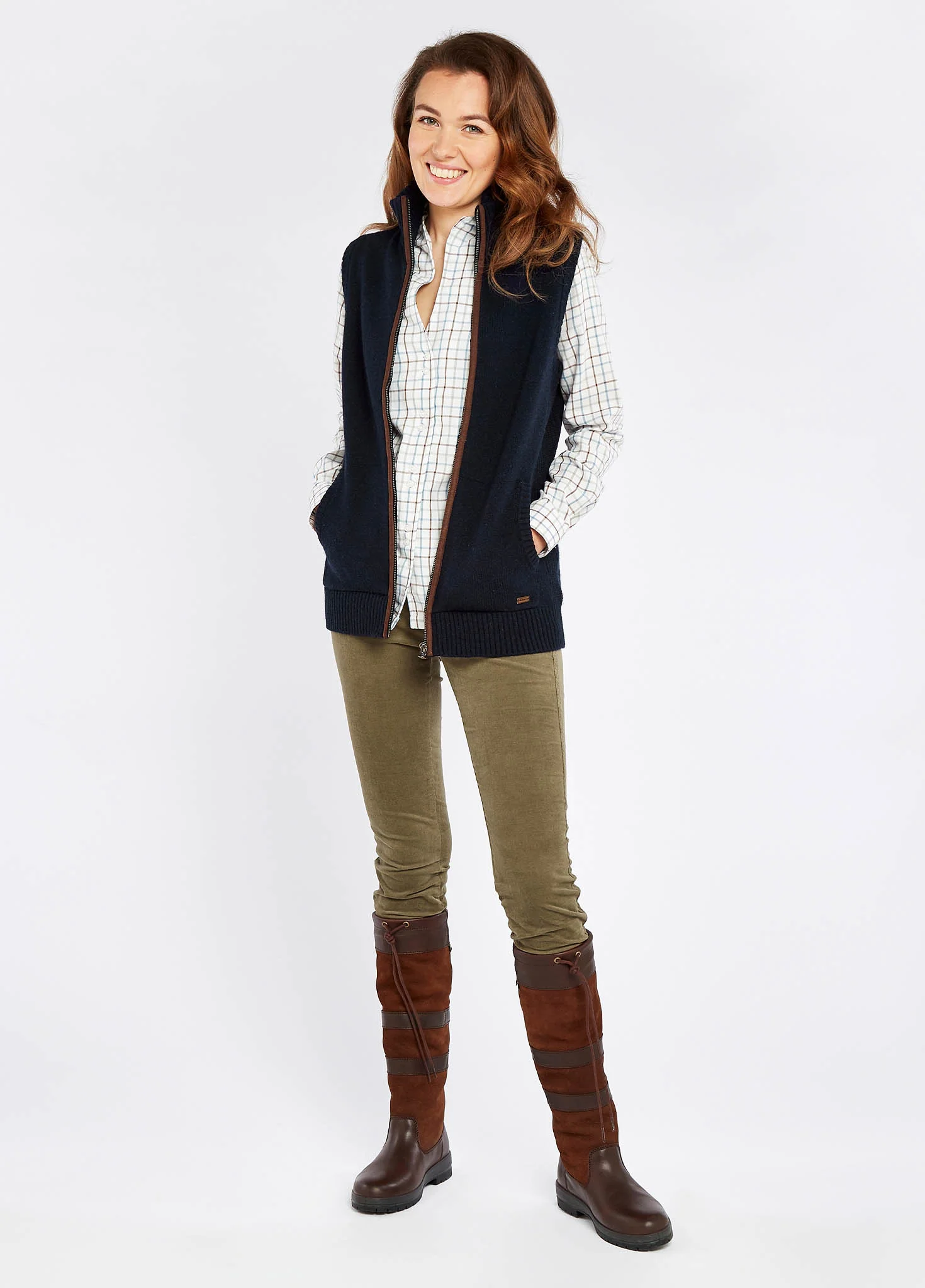 Sheedy Knit Bodywarmer - Navy - Image 3