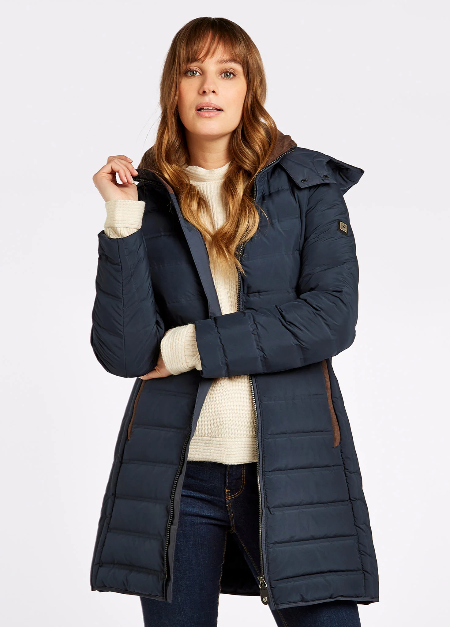 Ballybrophy Quilted Jacket - Navy - Image 4