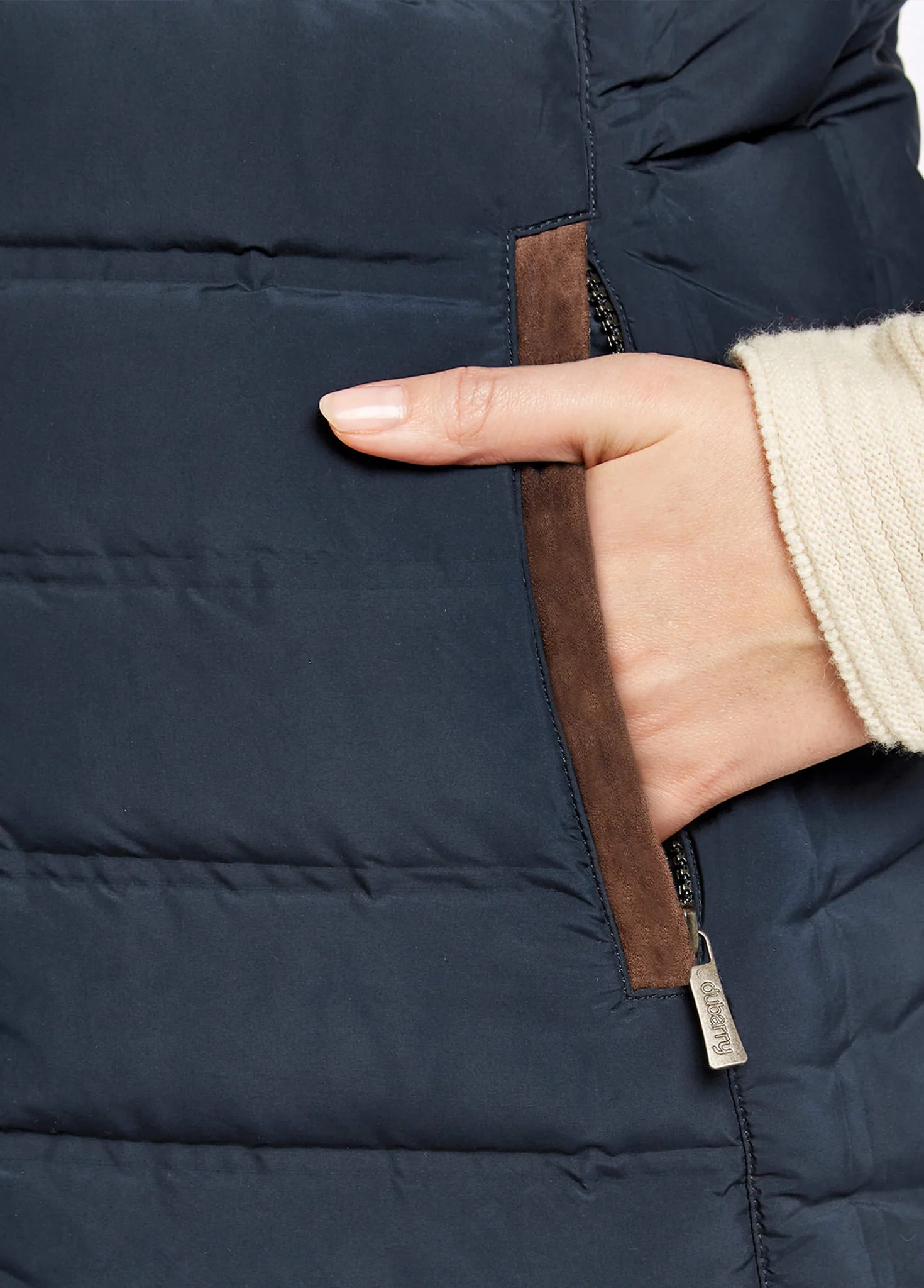 Ballybrophy Quilted Jacket - Navy - Image 7