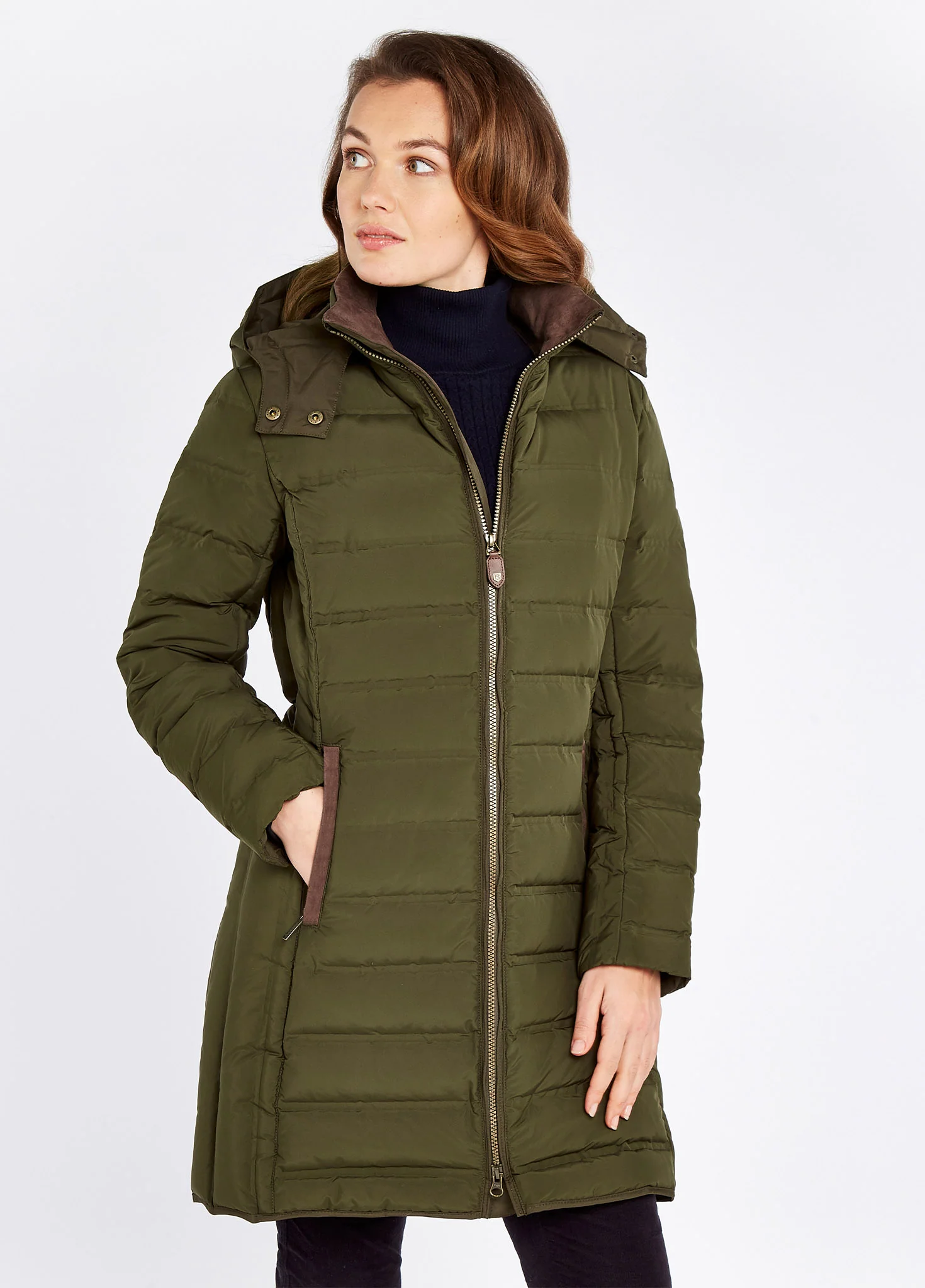 Ballybrophy Quilted Jacket - Olive - Image 4