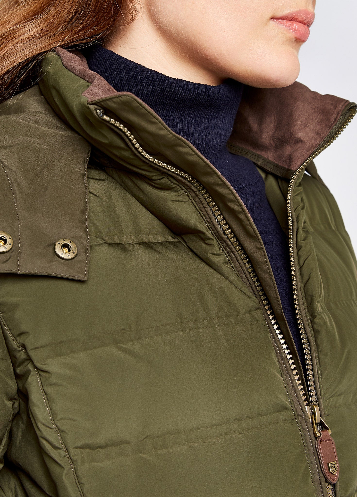 Ballybrophy Quilted Jacket - Olive - Image 5