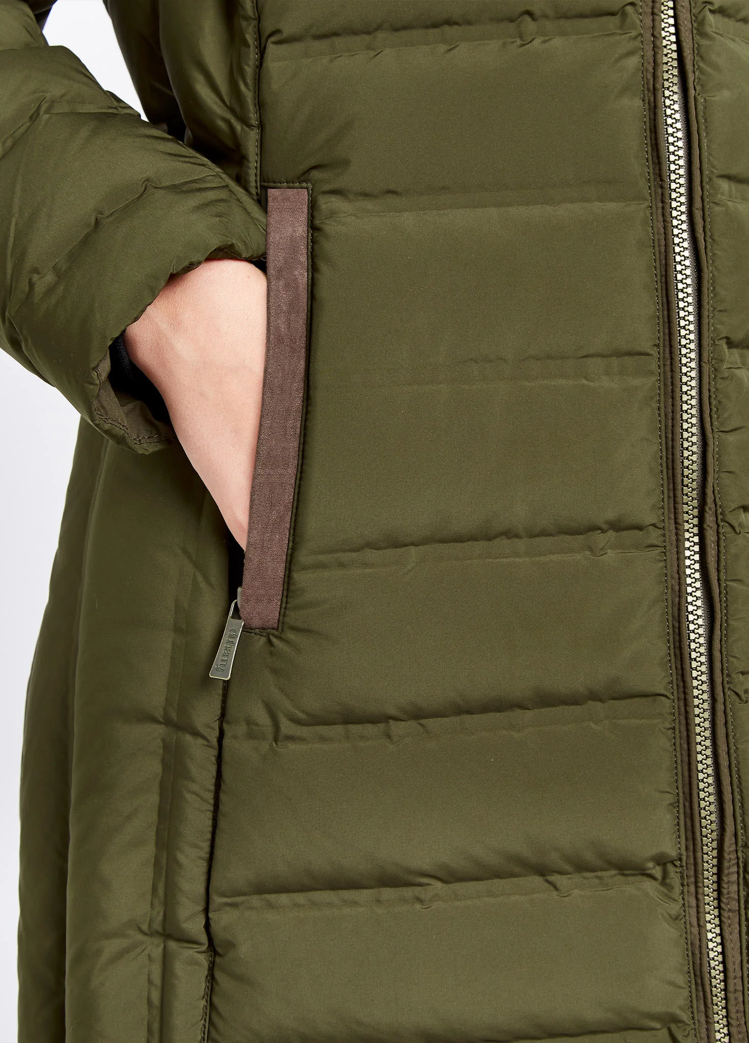 Ballybrophy Quilted Jacket - Olive - Image 6