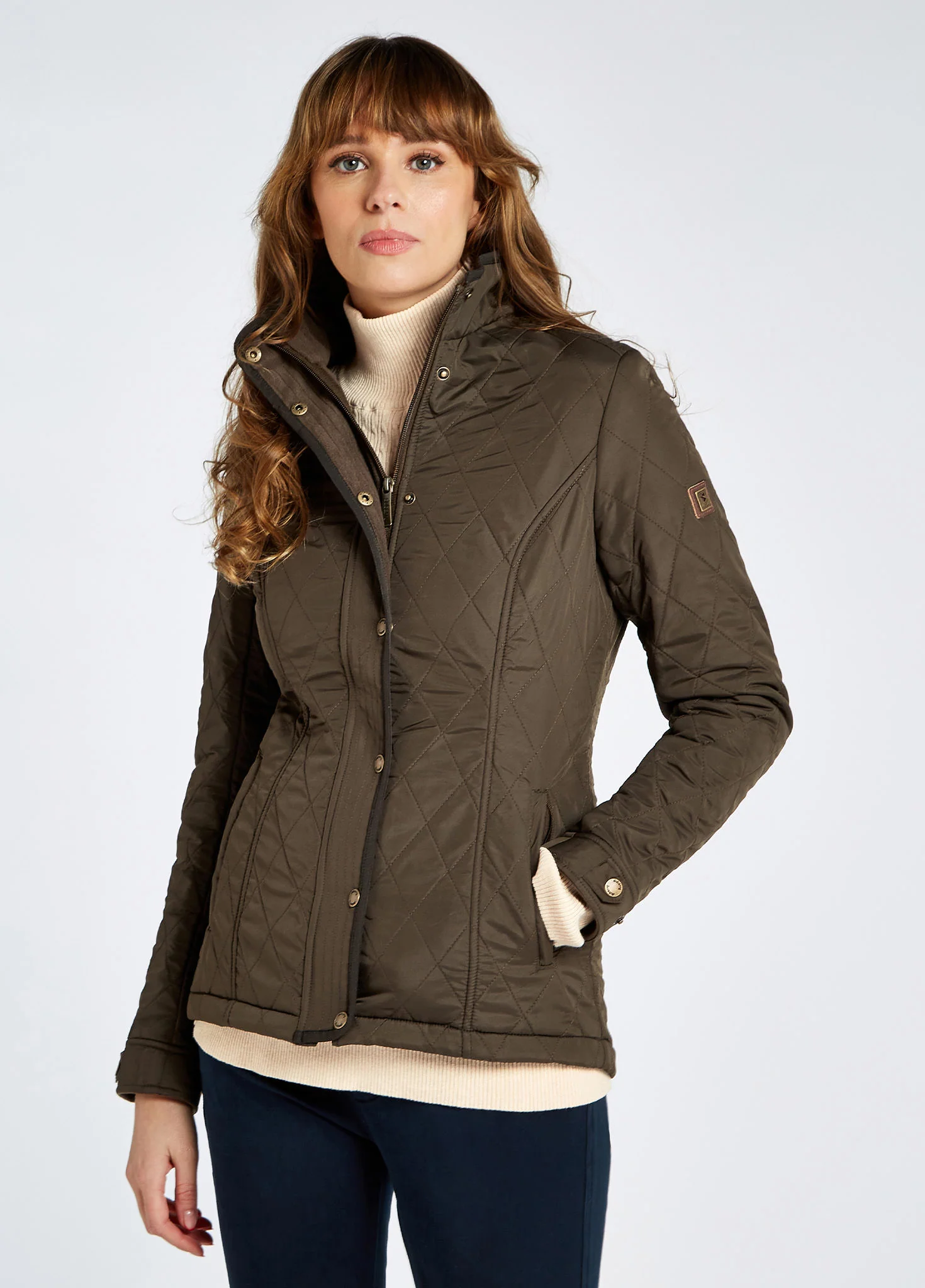 Camlodge Quilted Jacket - Olive - Image 3