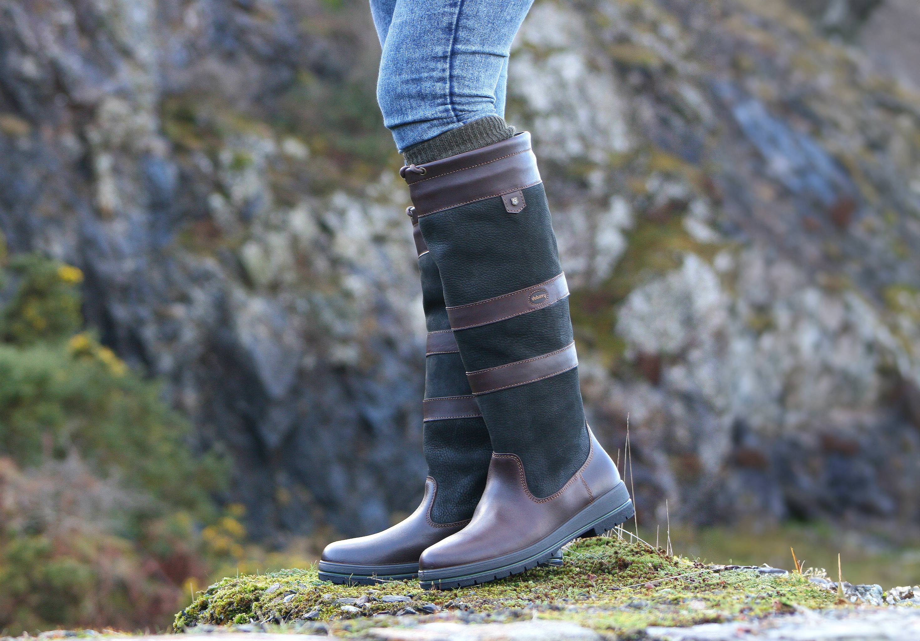 Galway Ladies SlimFit™ Country Boot - Black/Brown - Image 3