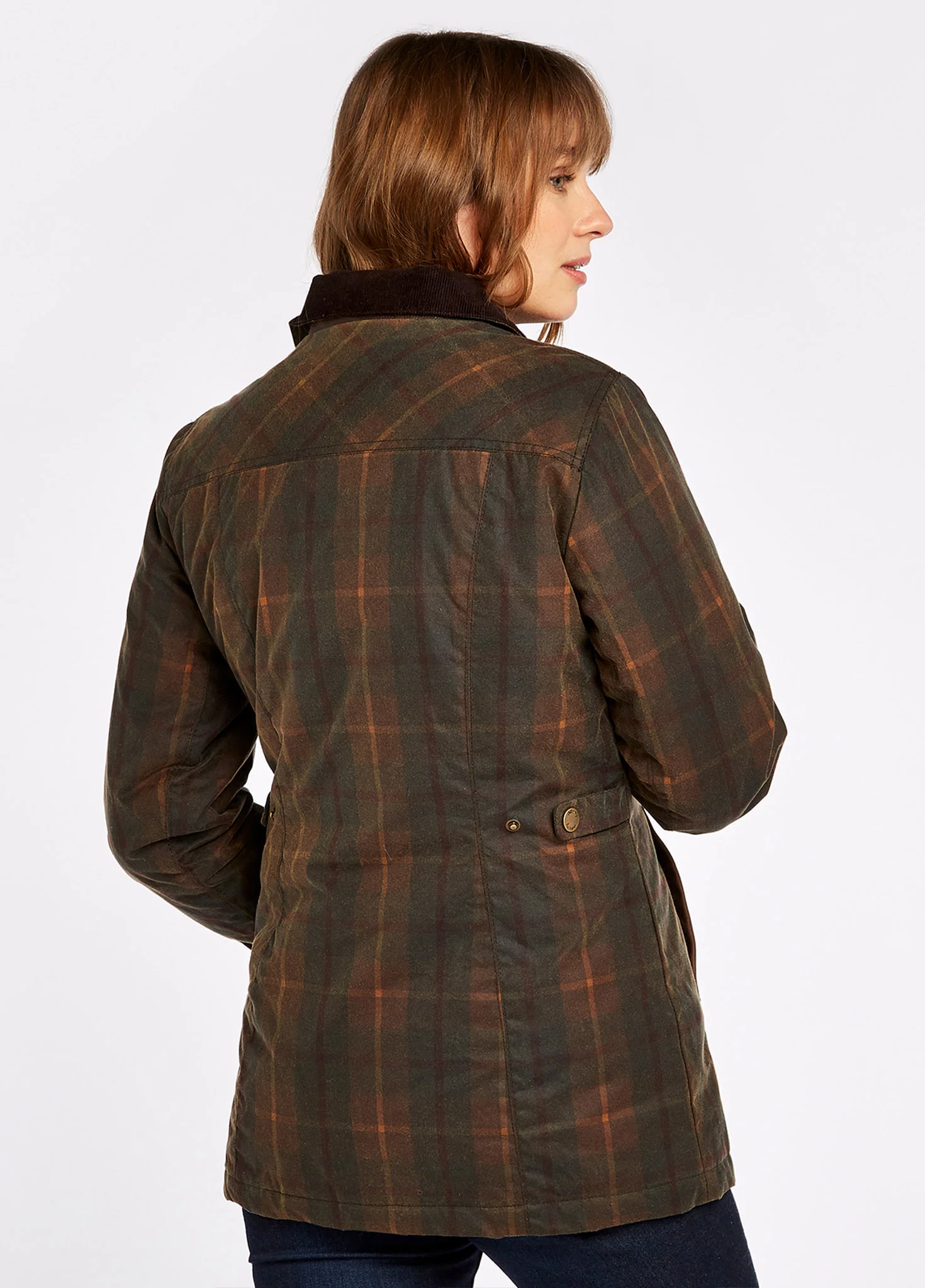 Annestown Wax Jacket - Hunter Brown - Image 4