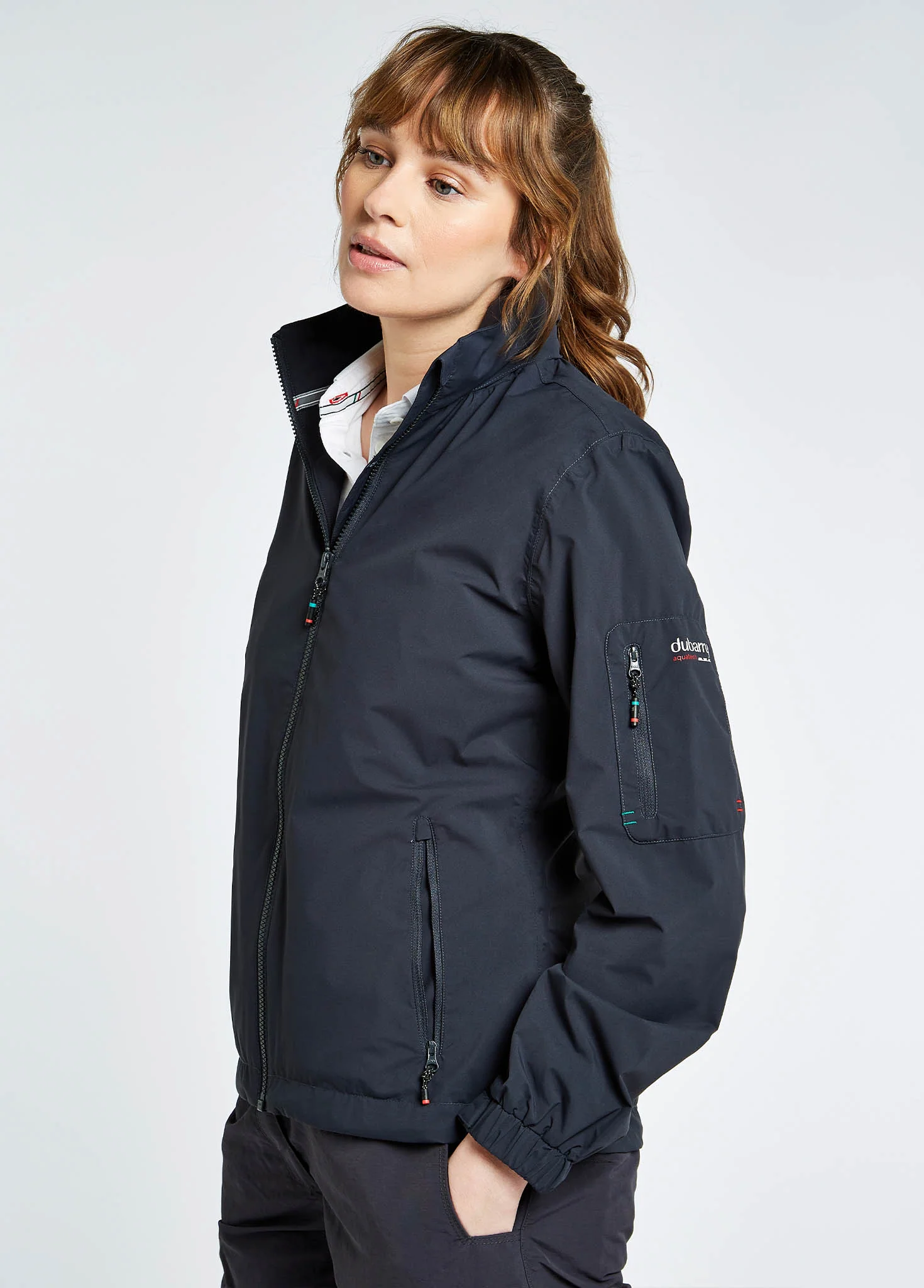 Livorno Women's Fleece-lined Crew Jacket - Graphite - Image 5