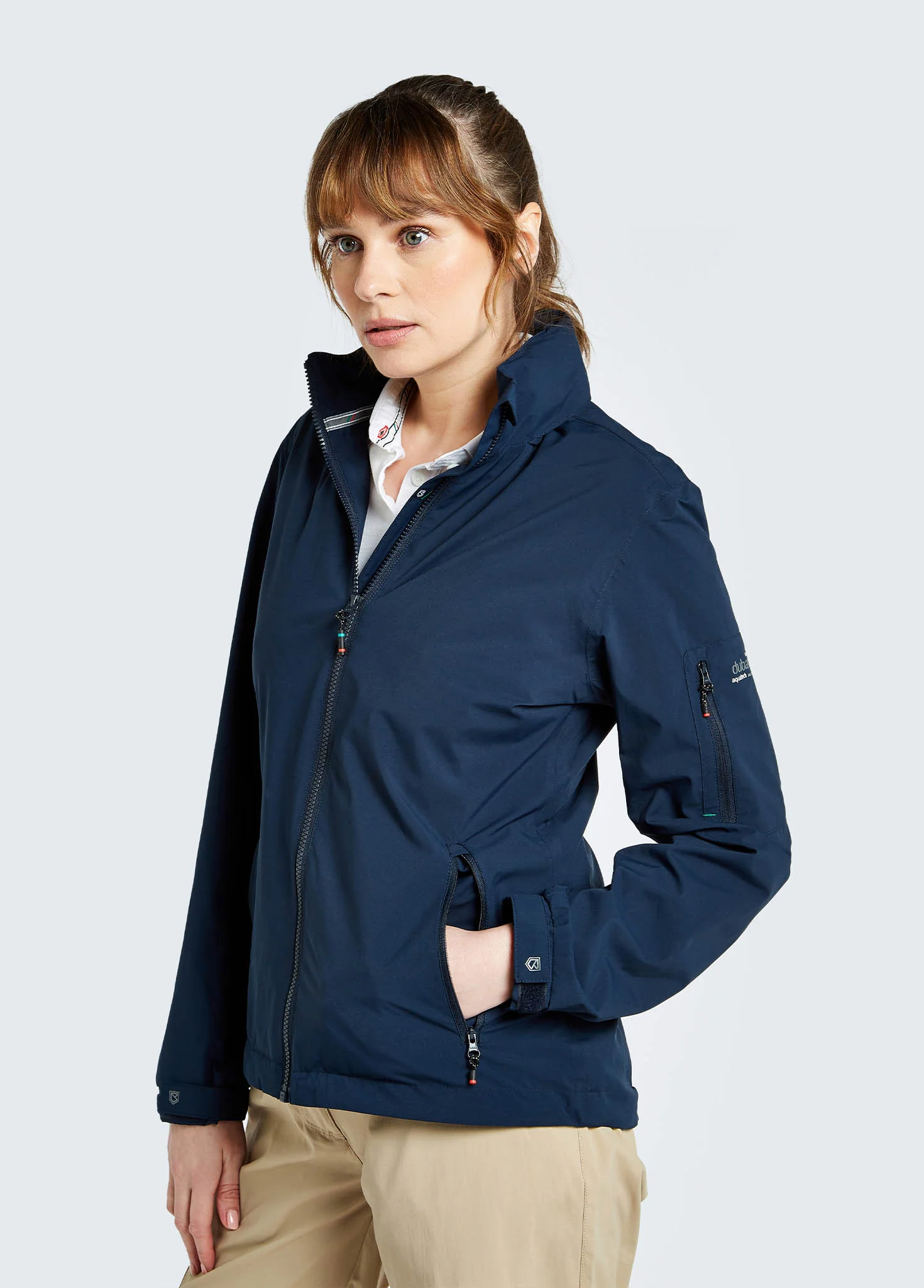 Livorno Women's Fleece-lined Crew Jacket - Navy - Image 5