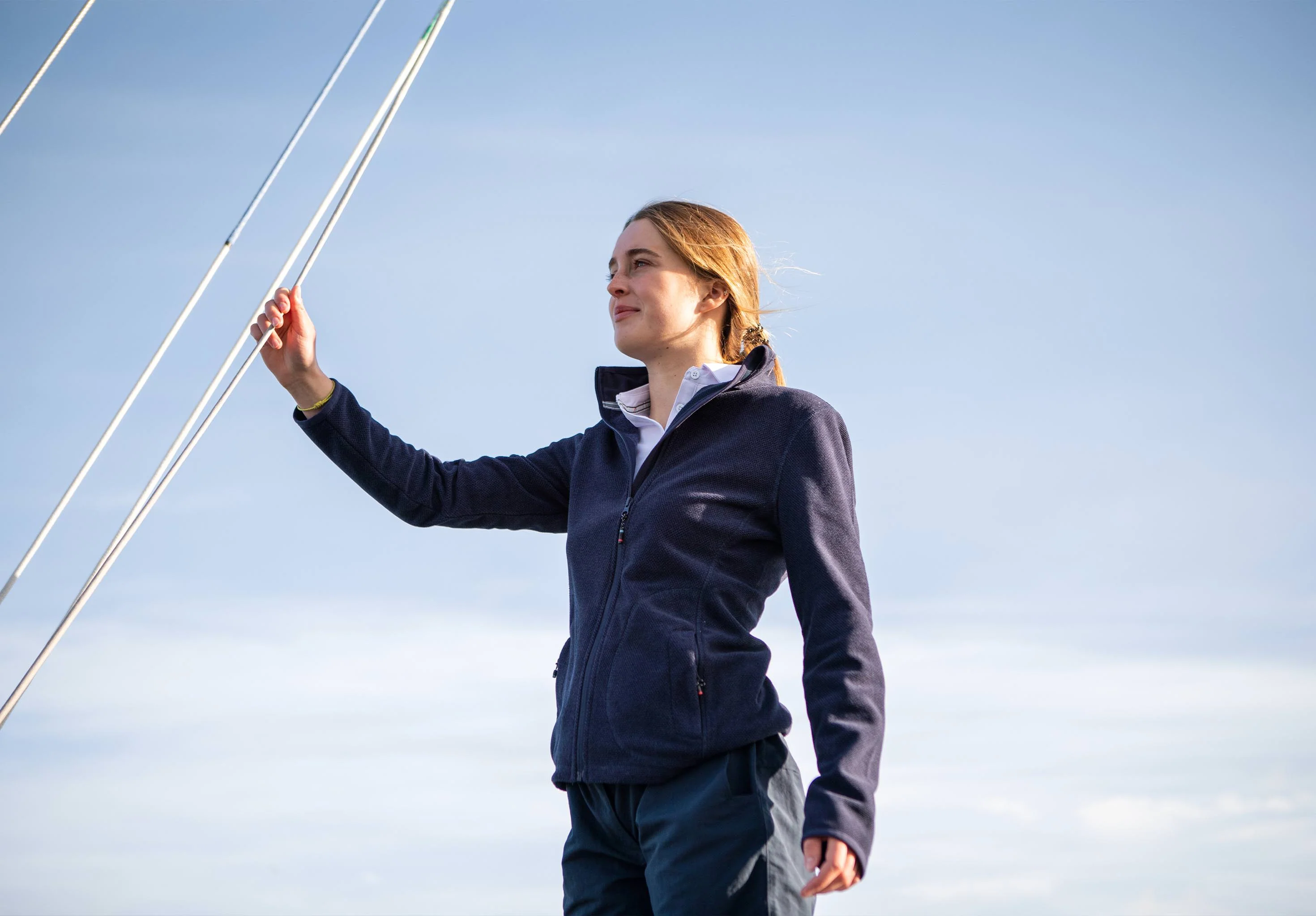 Sicily Women's Full-zip fleece - Navy - Image 3