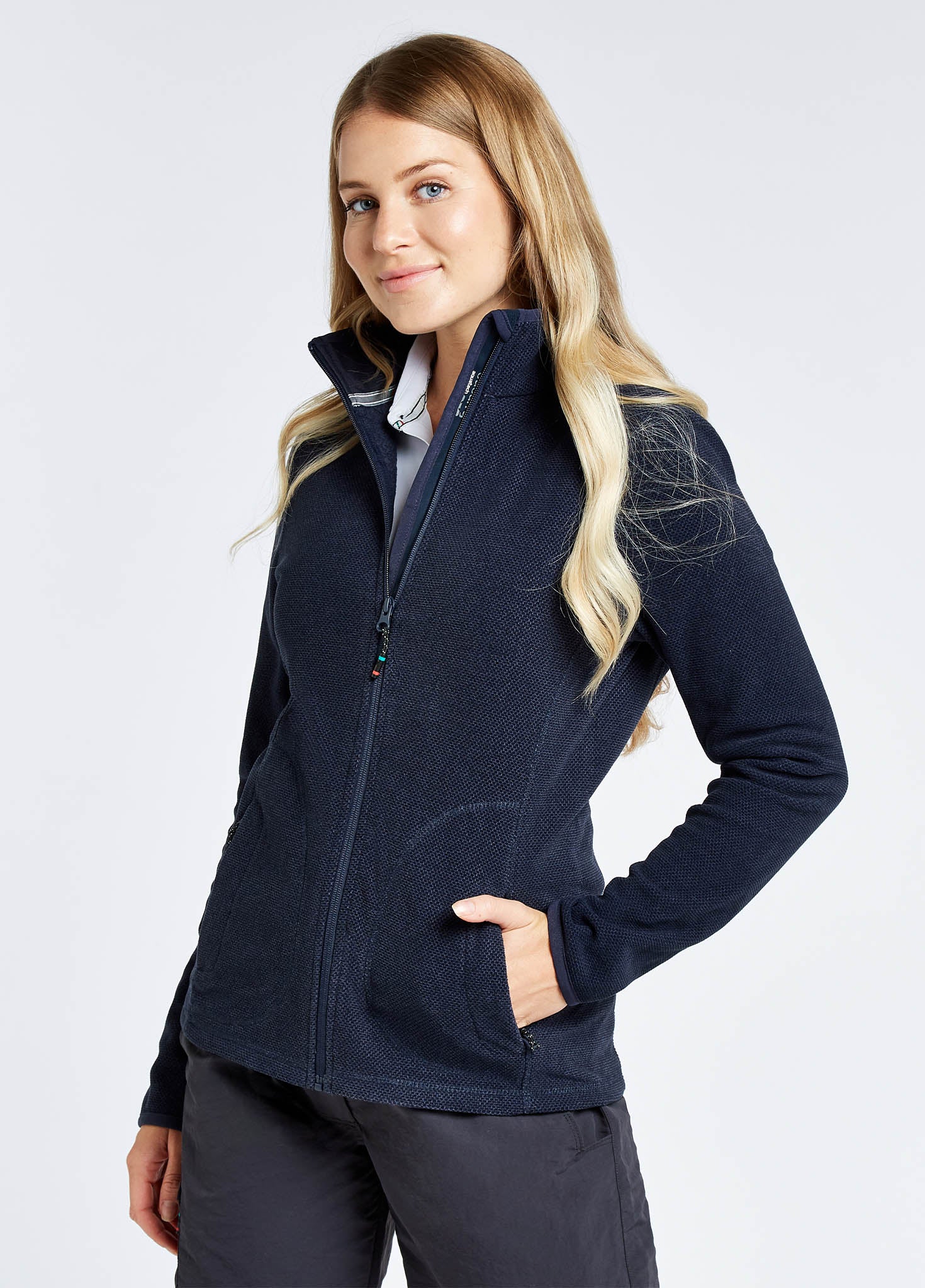 Sicily Women's Full-zip fleece - Navy - Image 4