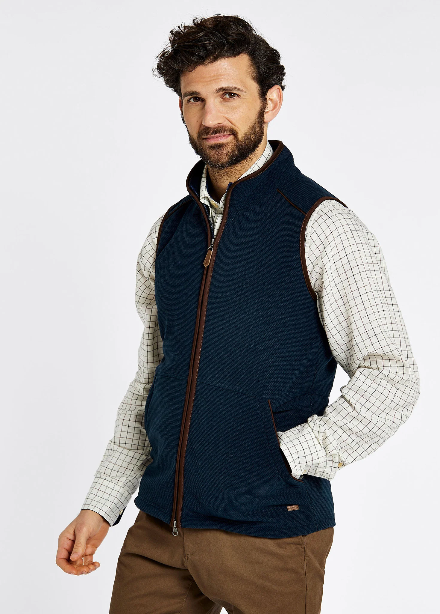 Lifford Fleece Gilet - Navy - Image 3