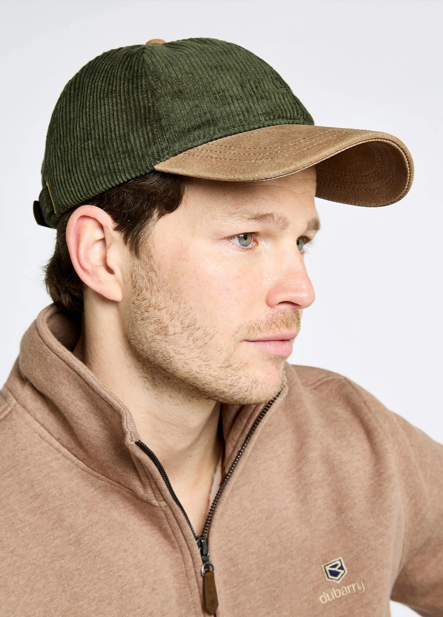 Marino Corduroy baseball cap - Olive - Image 5