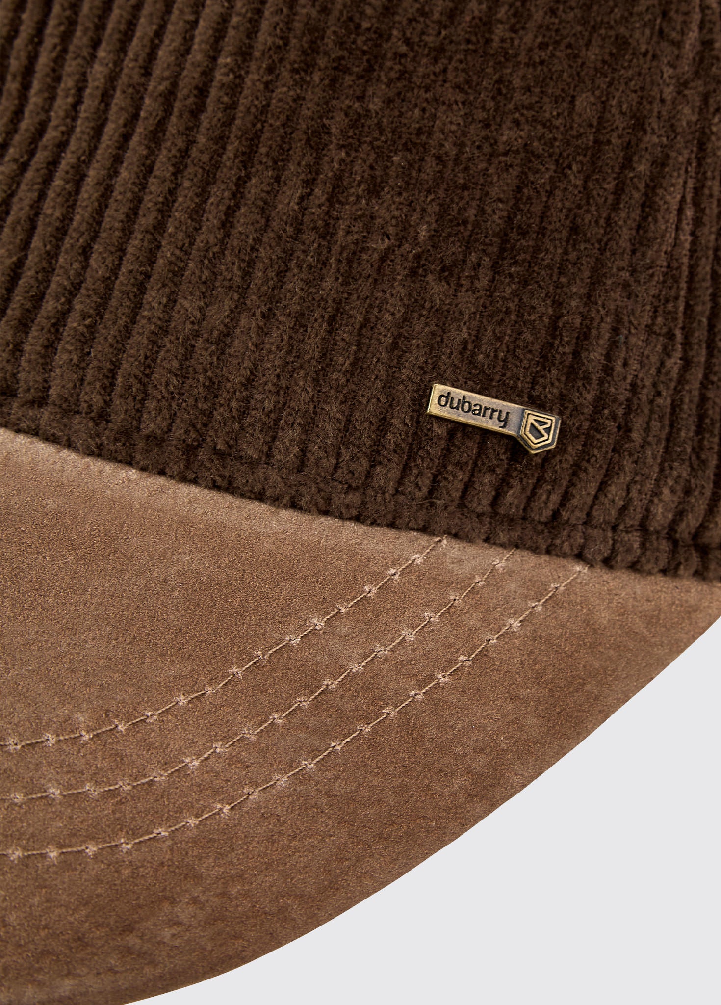 Marino Corduroy baseball cap - Walnut - Image 3