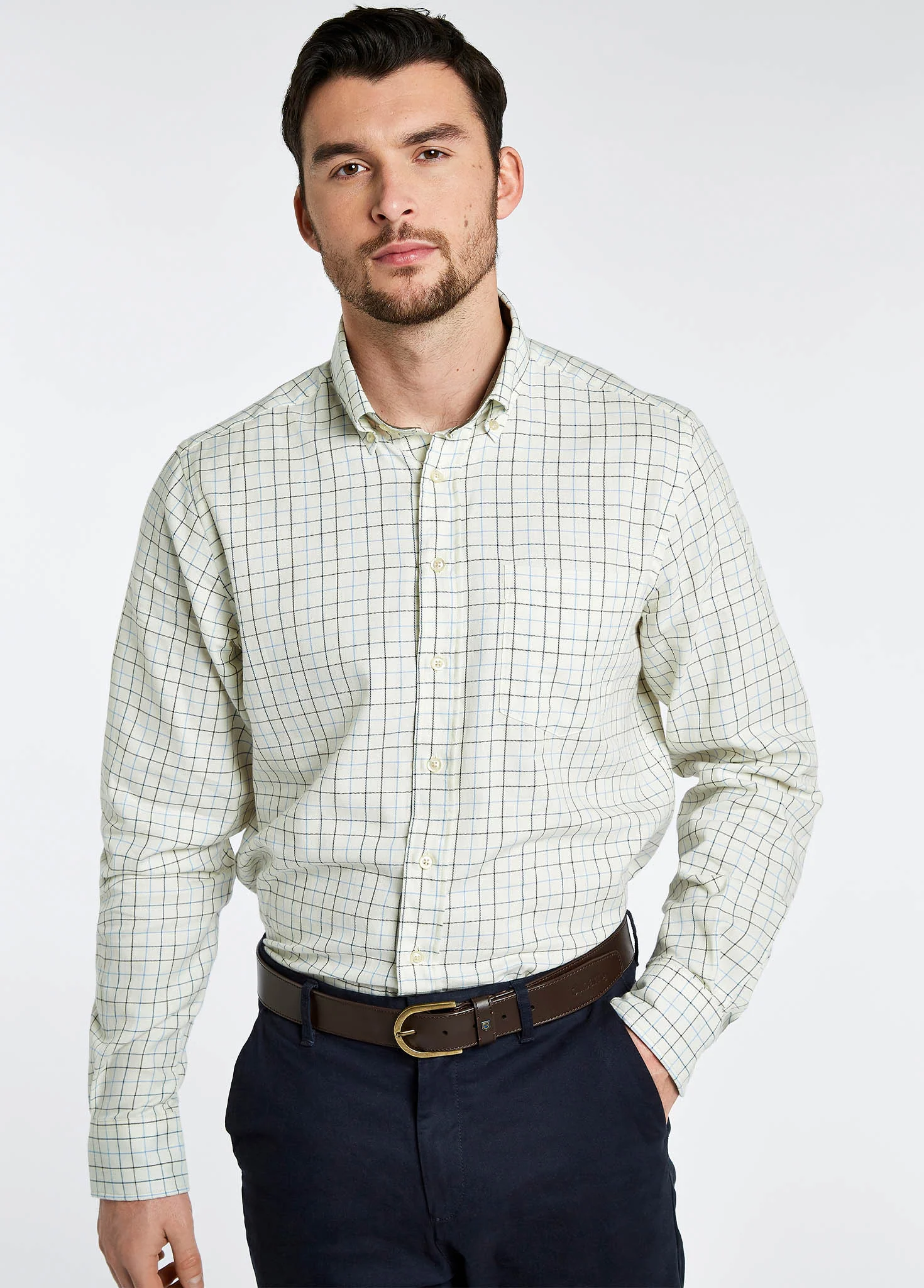 Hollymount Check Shirt - Navy - Image 3