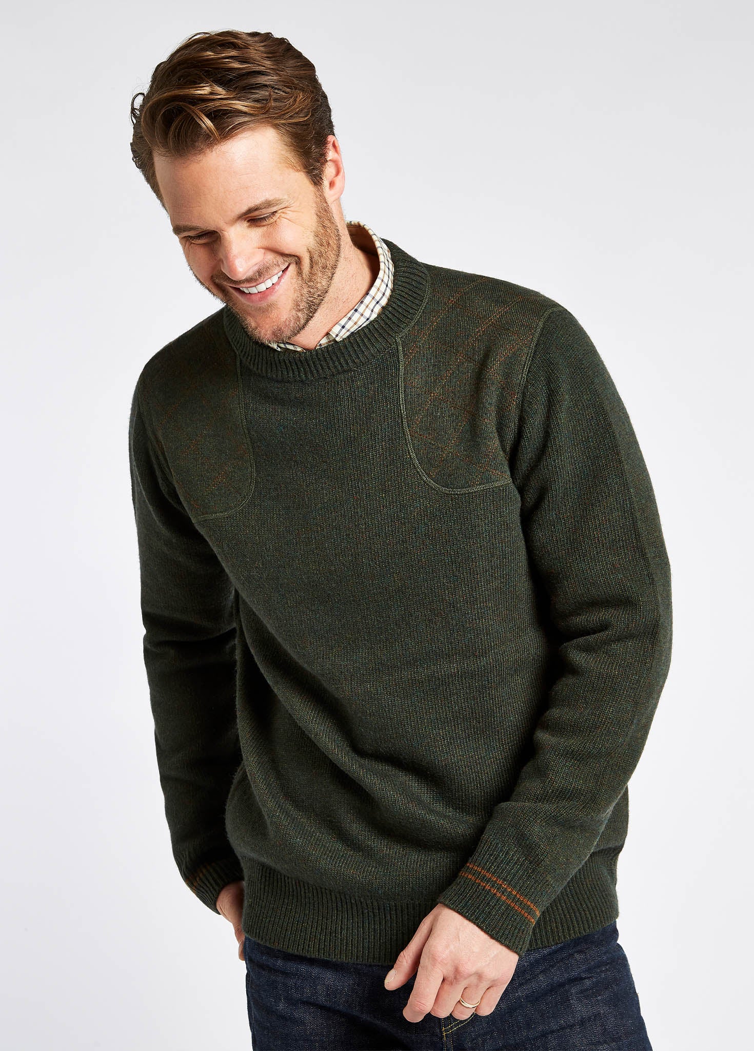 Clarinbridge Crew Neck Sweater - Olive - Image 3