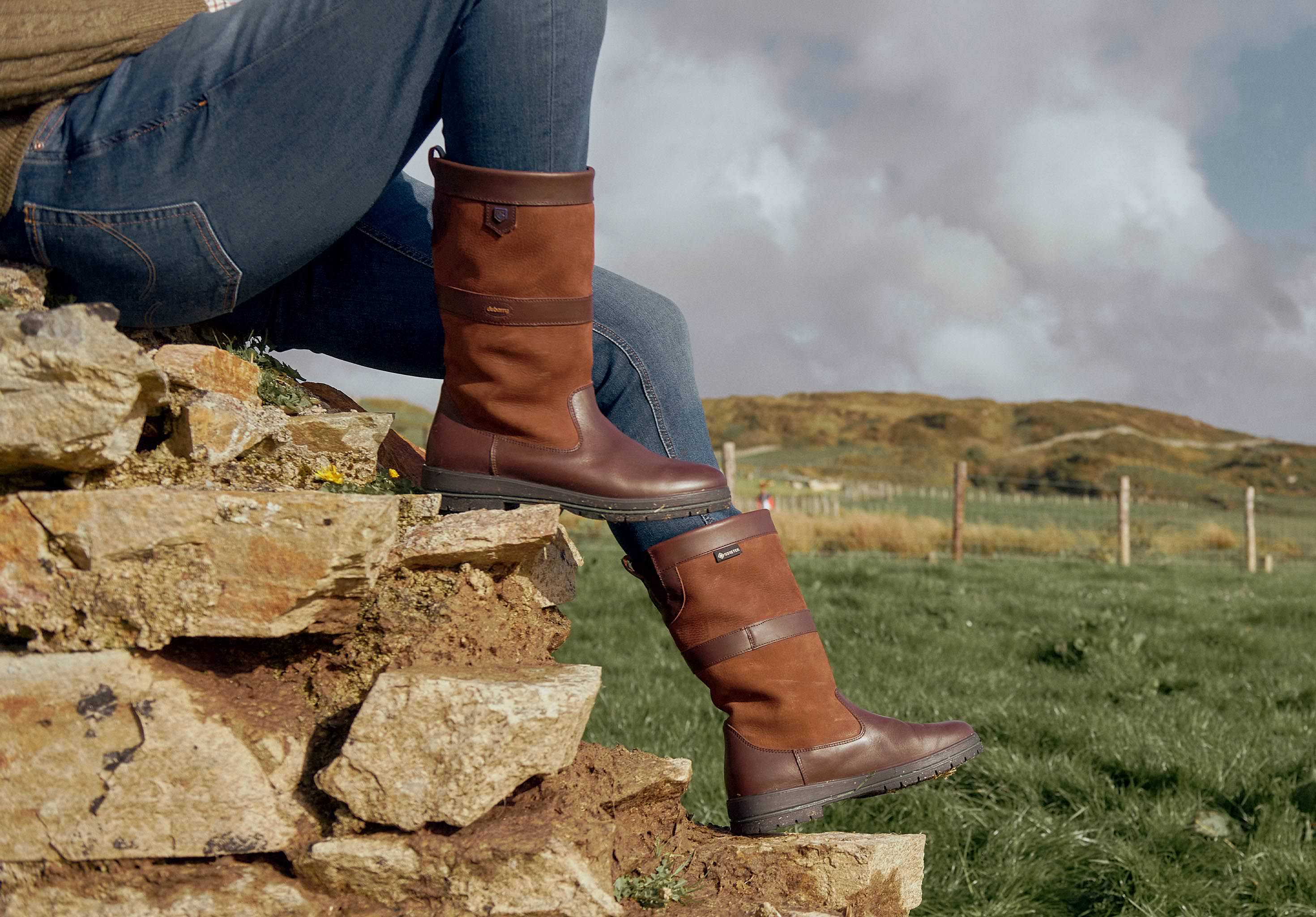 Kildare Mens ExtraFit™  Country Boot  - Walnut - Image 3