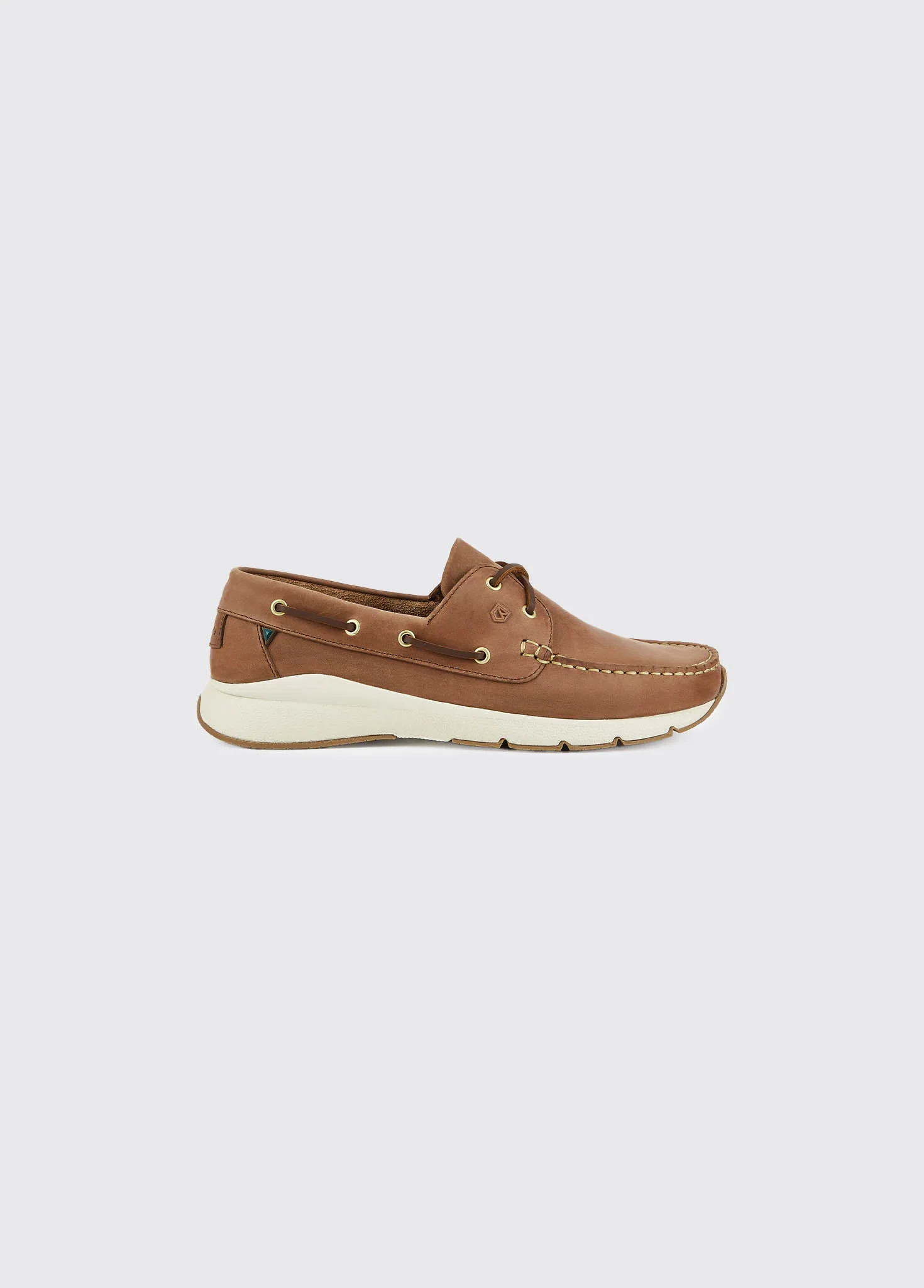 Dungarvan Mens Lightweight Deck Shoe - Chestnut - Image 3