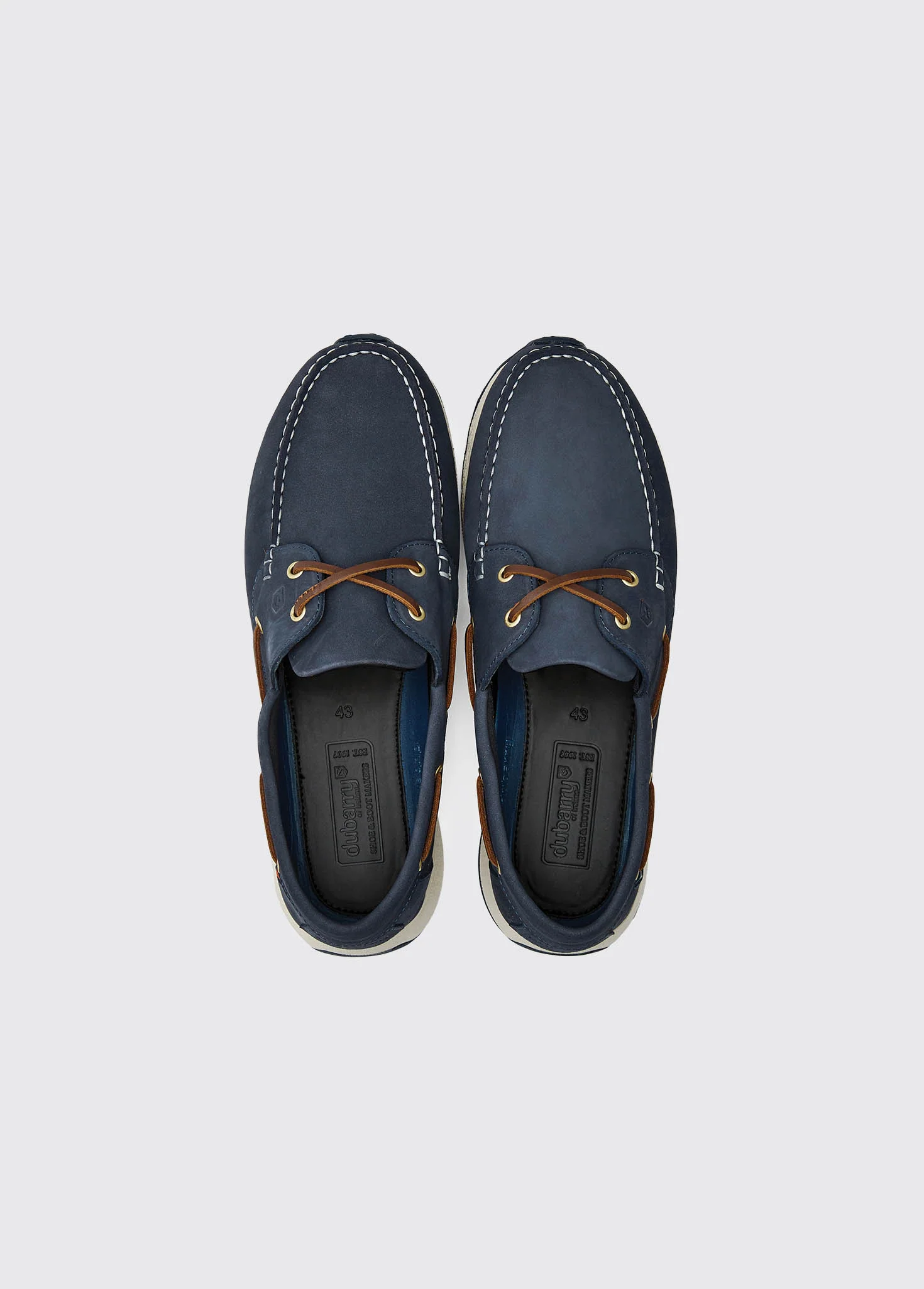 Dungarvan Mens Lightweight Deck Shoe - Denim - Image 6