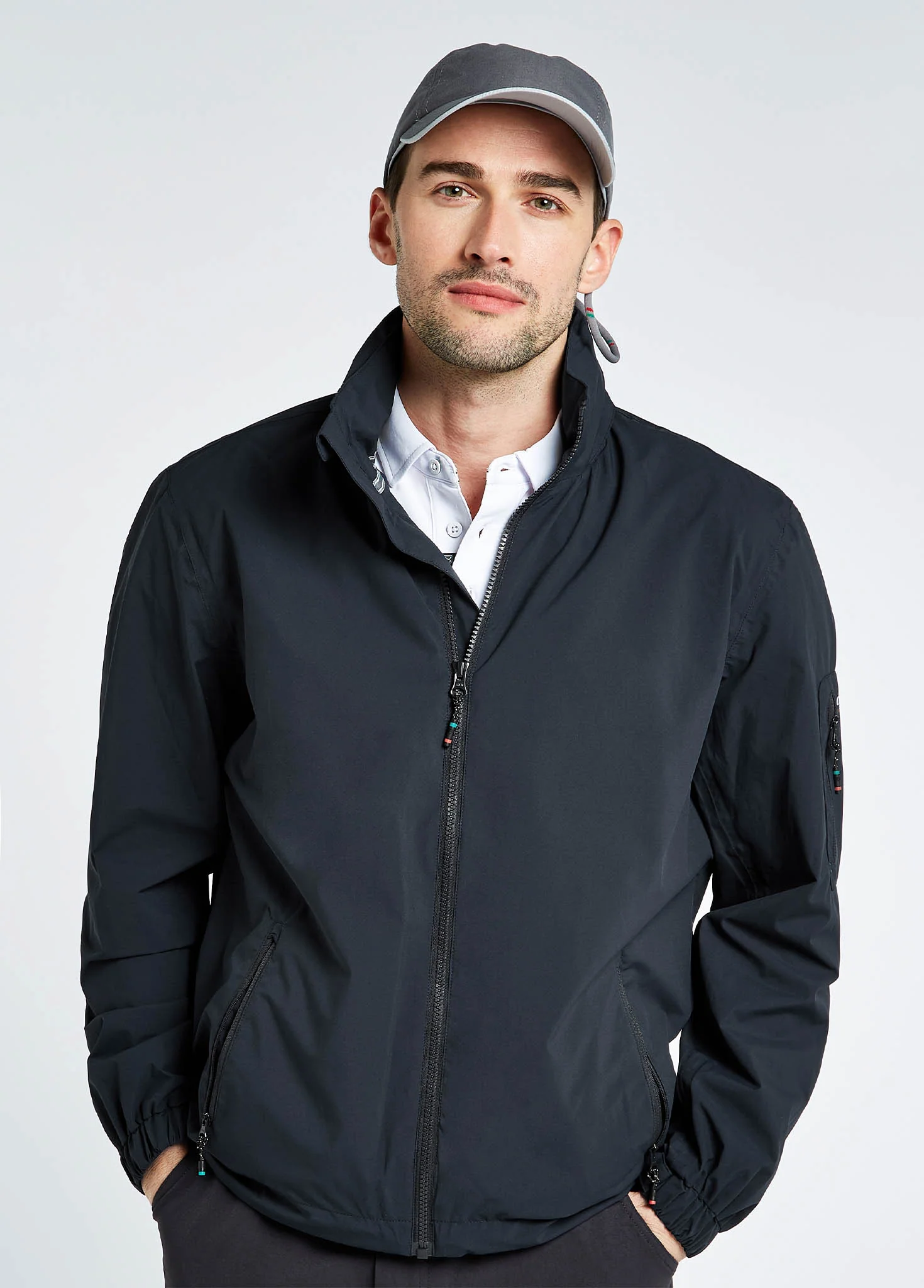 Croatia Men's Fleece-lined Crew Jacket - Graphite - Image 3