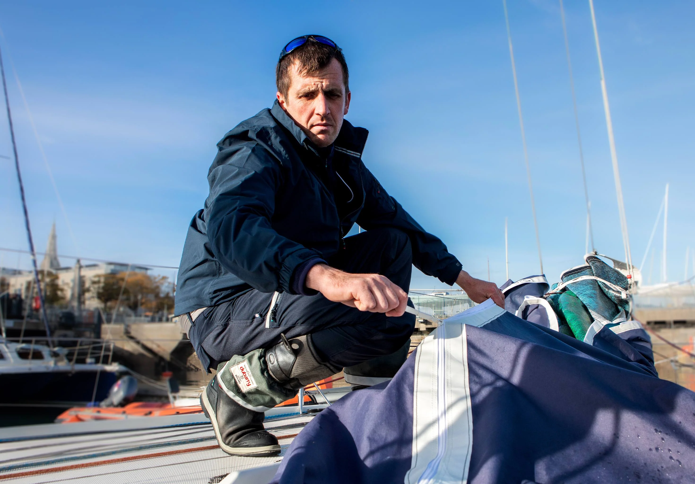 Croatia Men's Fleece-lined Crew Jacket - Navy - Image 3