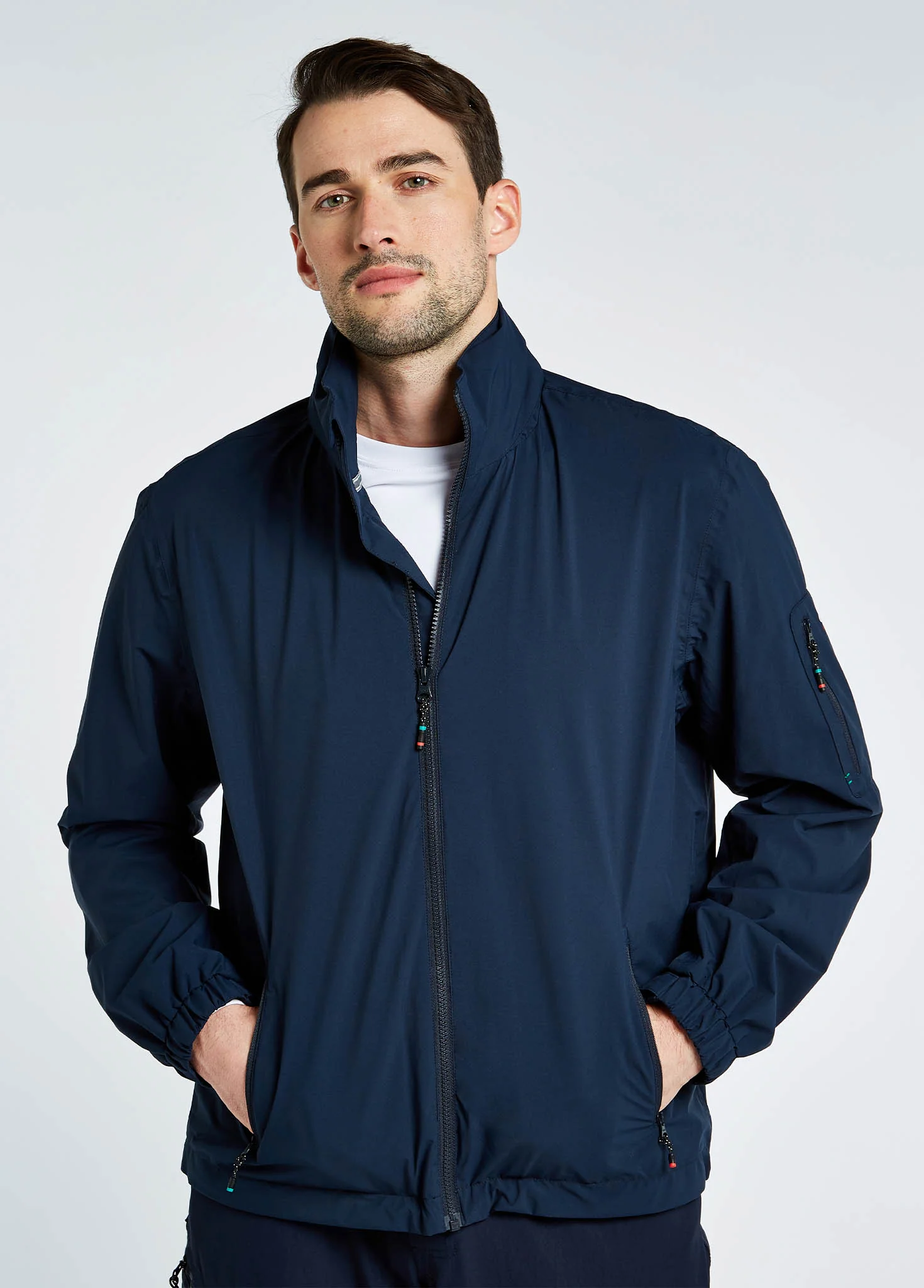Croatia Men's Fleece-lined Crew Jacket - Navy - Image 4