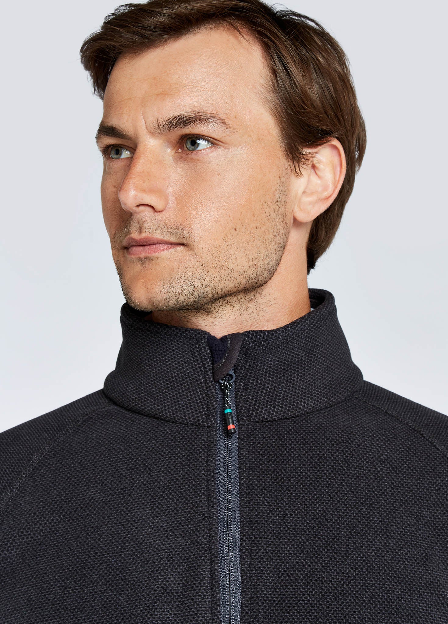 Monaco Mens Quarter-zip Fleece - Graphite - Image 5