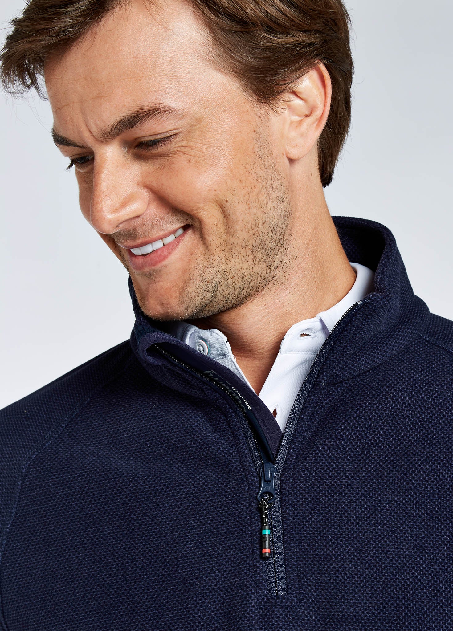 Monaco Mens Quarter-zip Fleece - Navy - Image 5