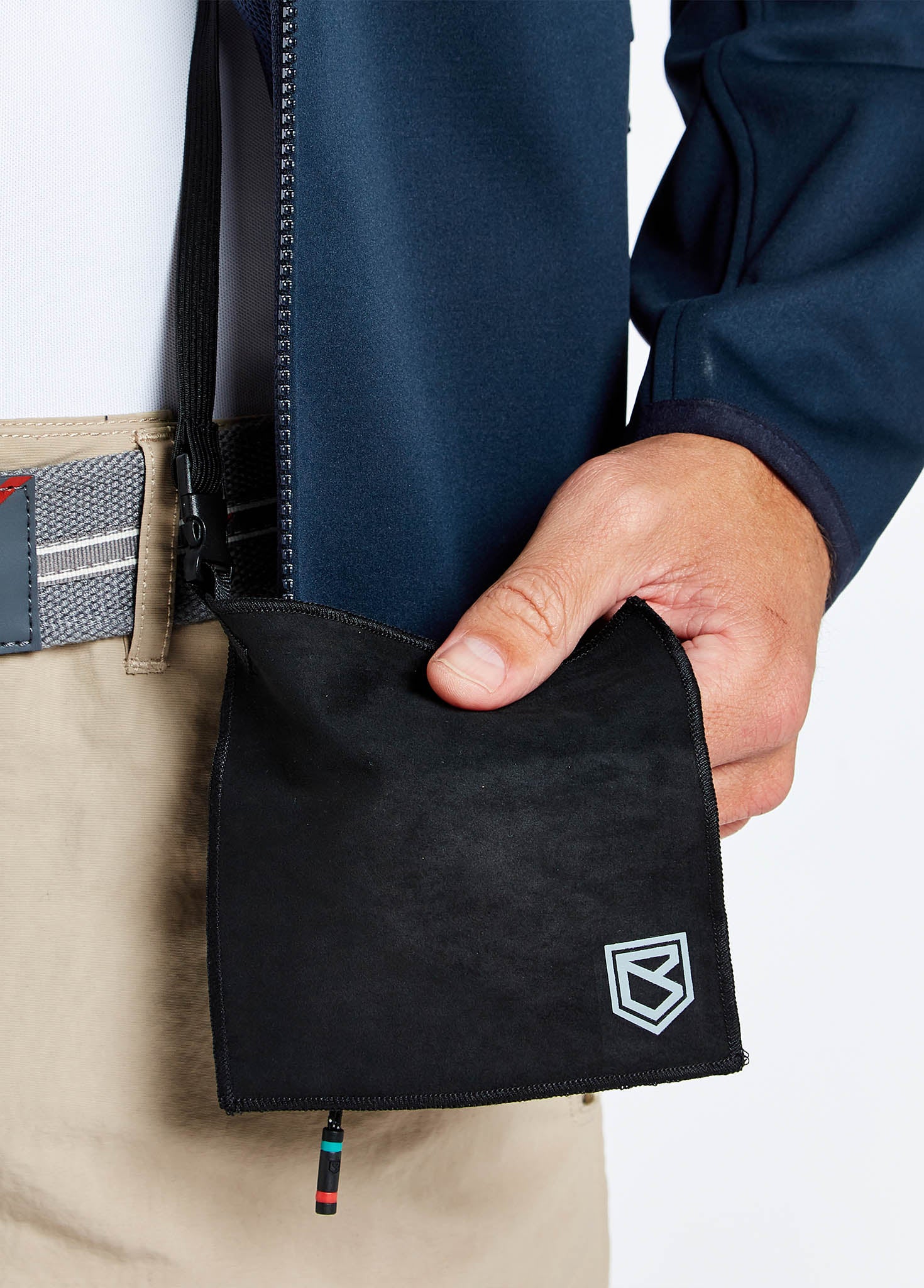 Ibiza Mens Softshell Jacket - Navy - Image 5