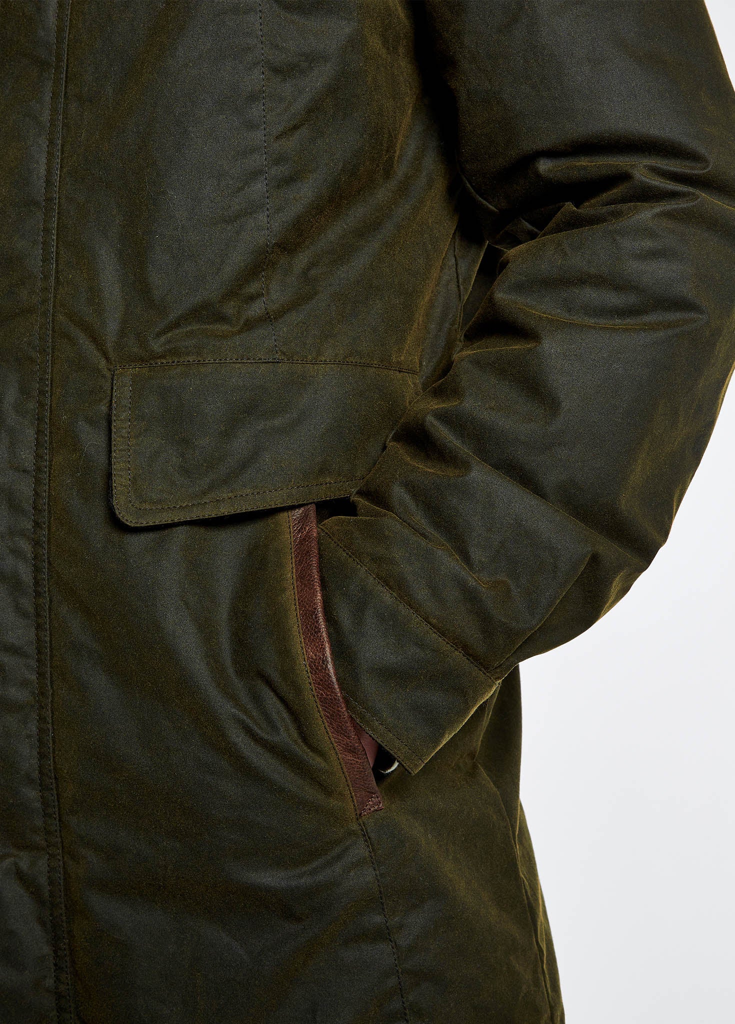 Chalkhill Wax Jacket - Olive - Image 6