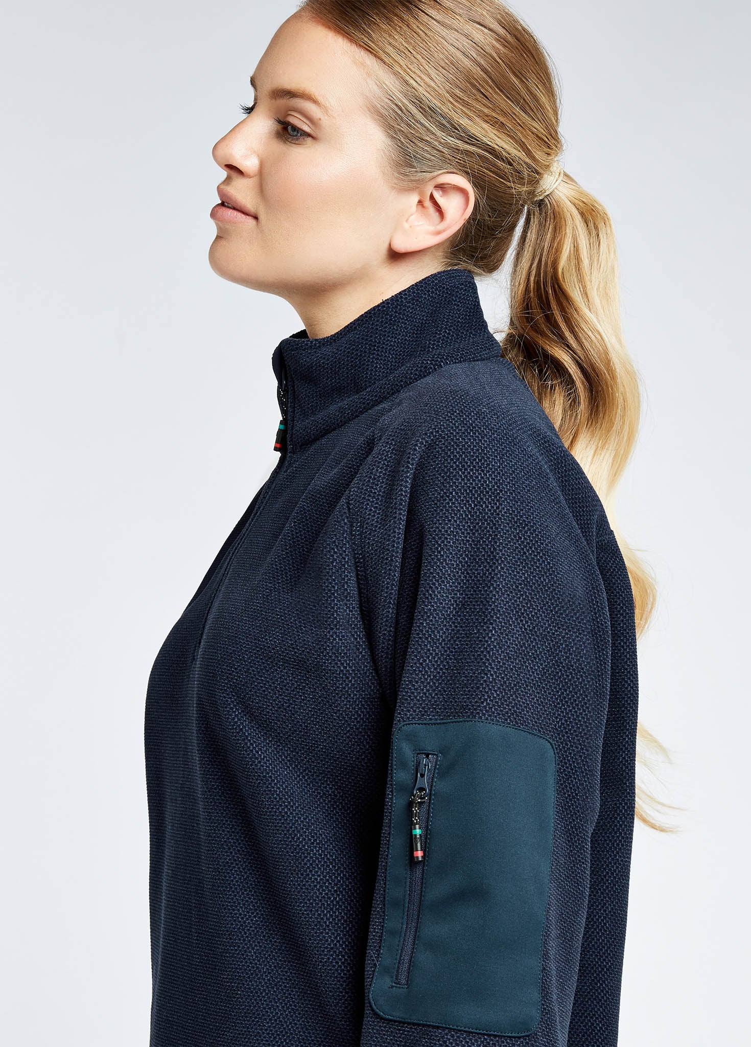 Monaco Ladies Quarter-zip Fleece - Navy - Image 5