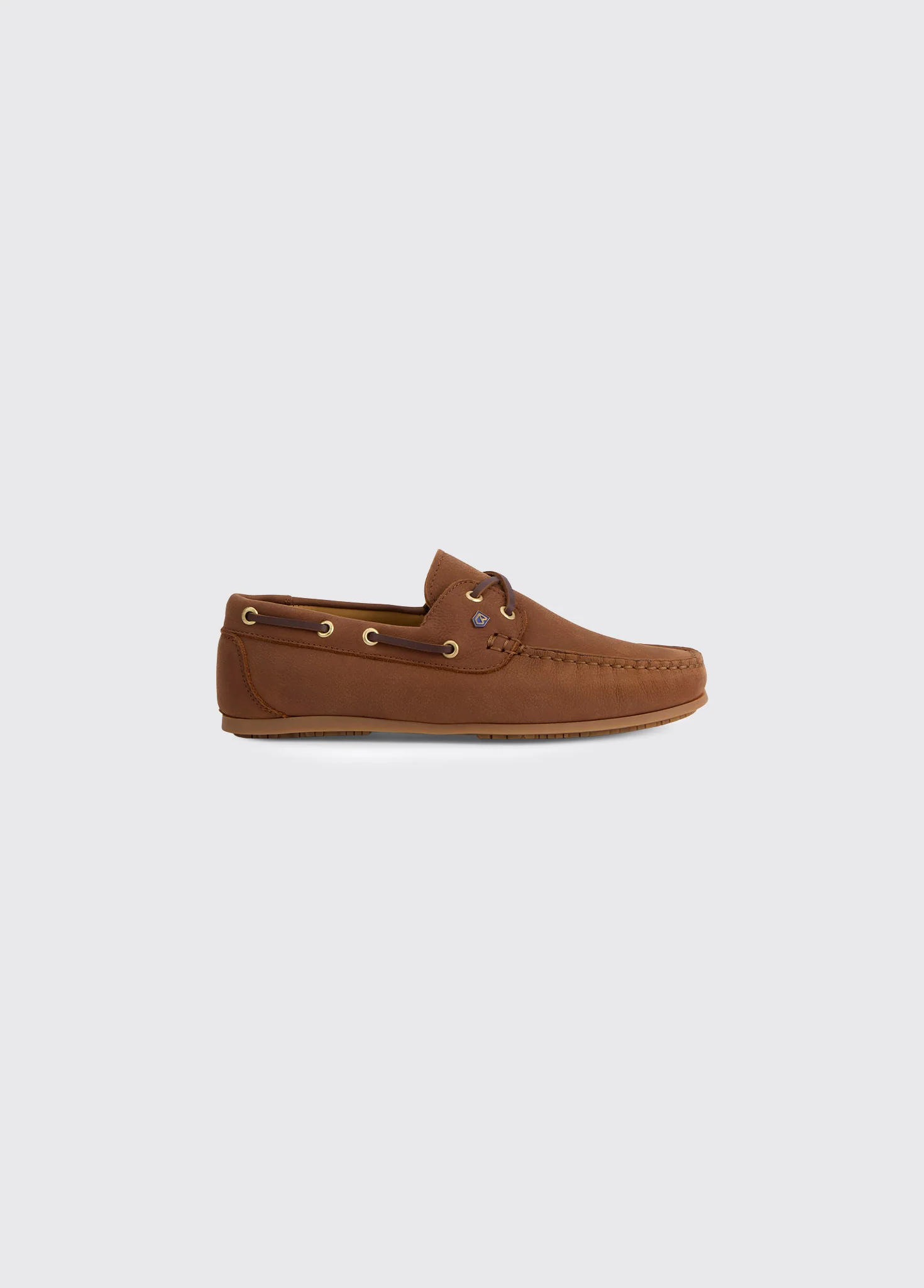Neptune Ladies Soft Leather Deck Shoe - Caramel - Image 3