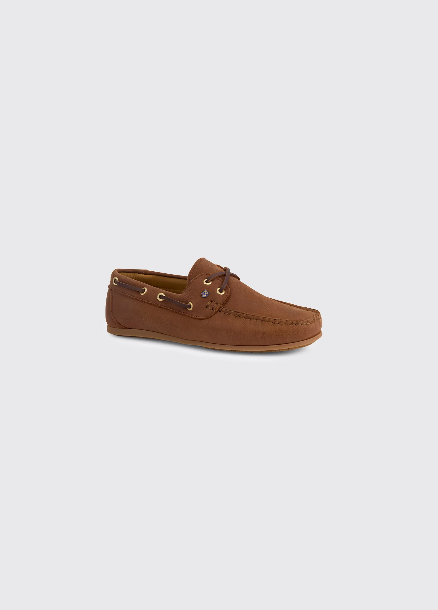 Neptune Ladies Soft Leather Deck Shoe - Caramel - Image 4