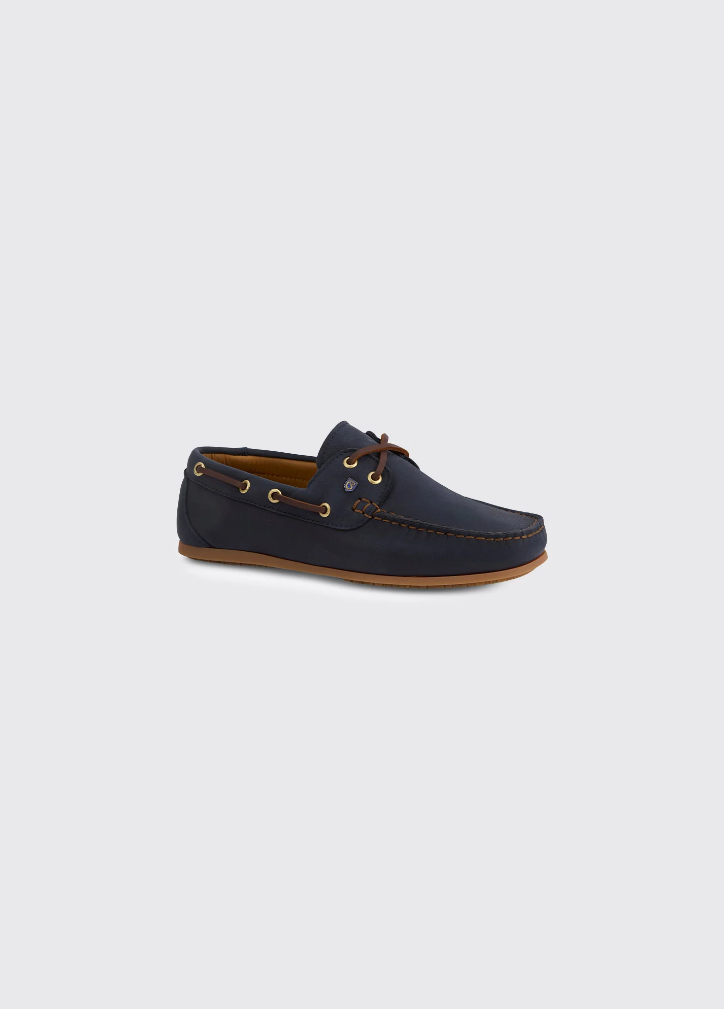 Neptune Ladies Soft Leather Deck Shoe - Navy - Image 4