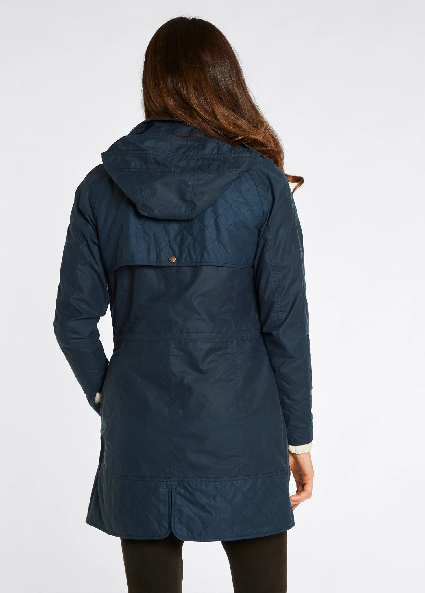 Radford Ladies Wax Jacket - Storm Blue - Image 4