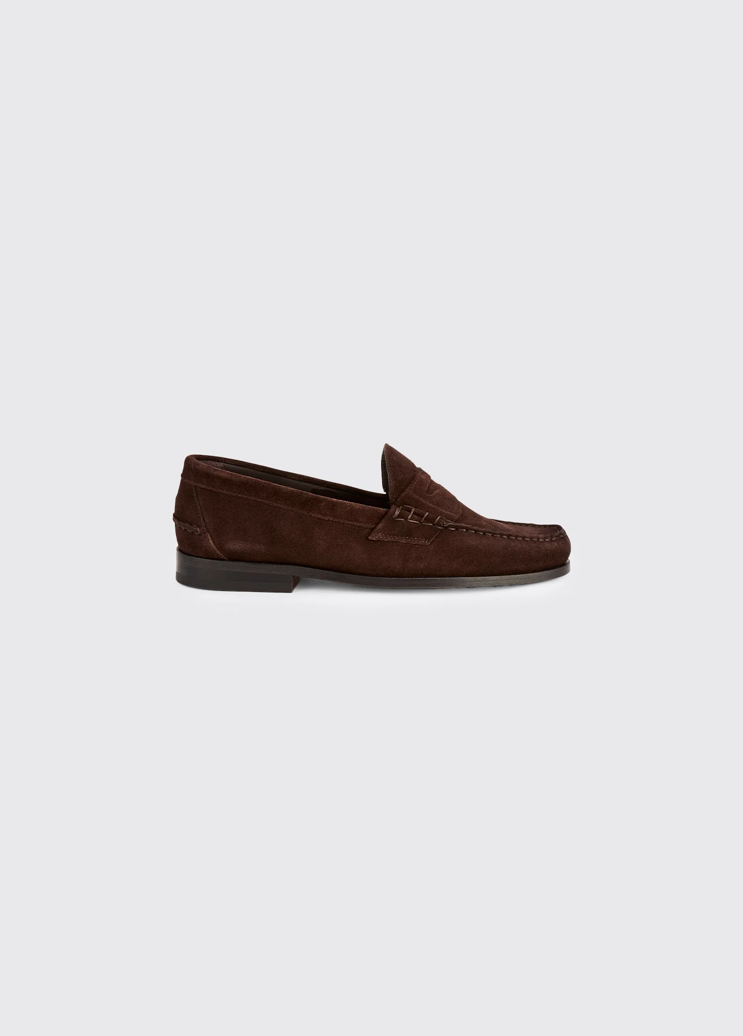 Stanford Men’s Suede Penny Loafer - Cigar - Image 3