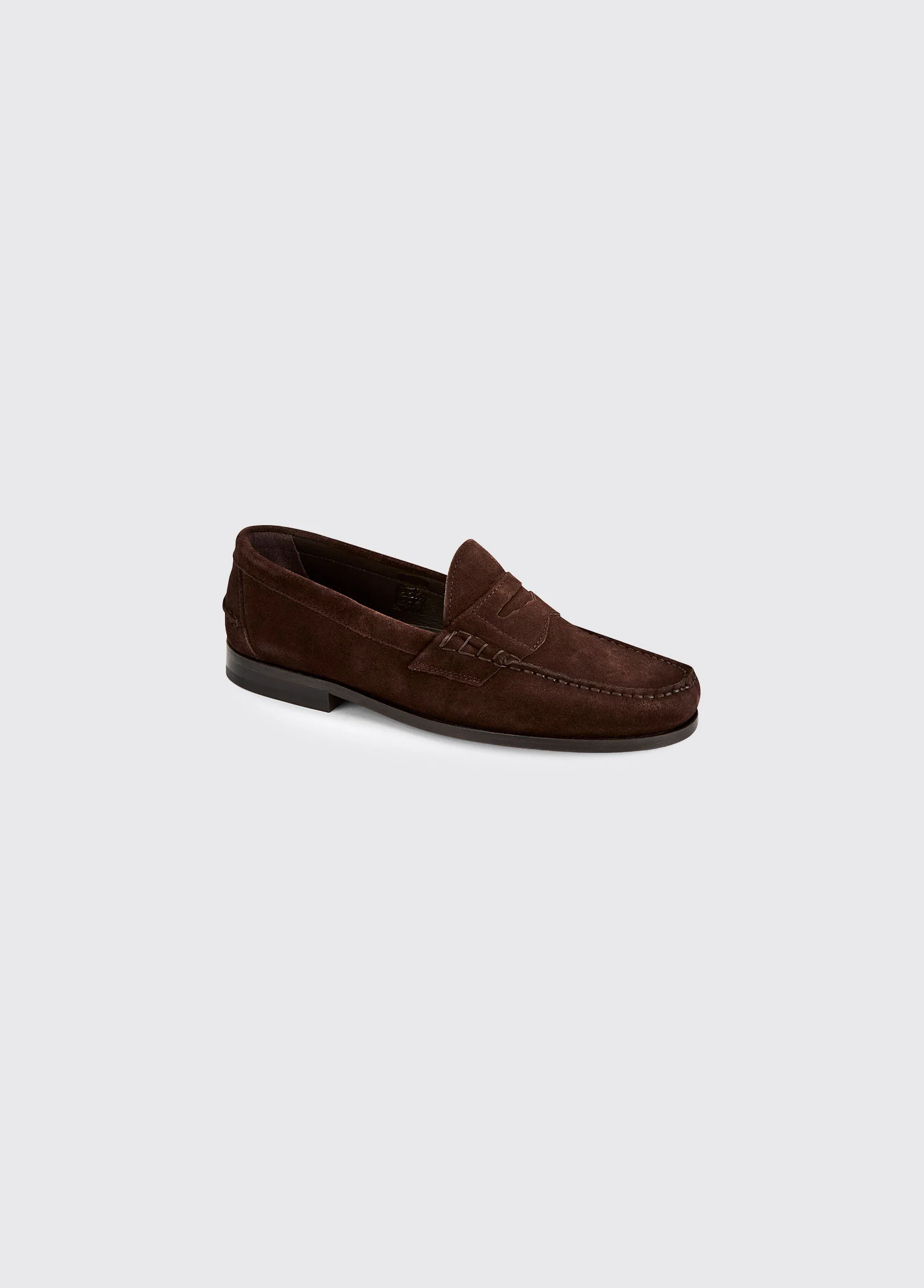 Stanford Men’s Suede Penny Loafer - Cigar - Image 4