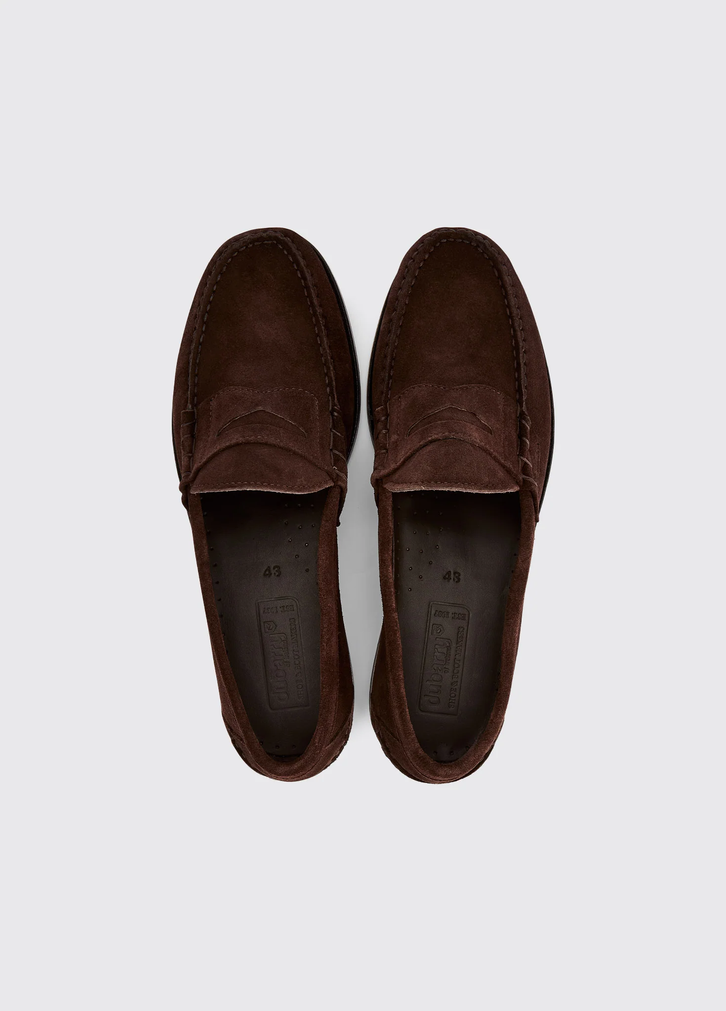 Stanford Men’s Suede Penny Loafer - Cigar - Image 5